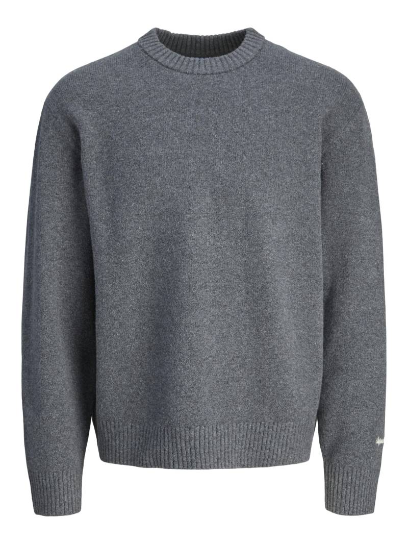 JACK&JONES - JORNORREBRO KNIT CREW NECK SN JNR dark grey melange - Gr. - 152 von JACK&JONES