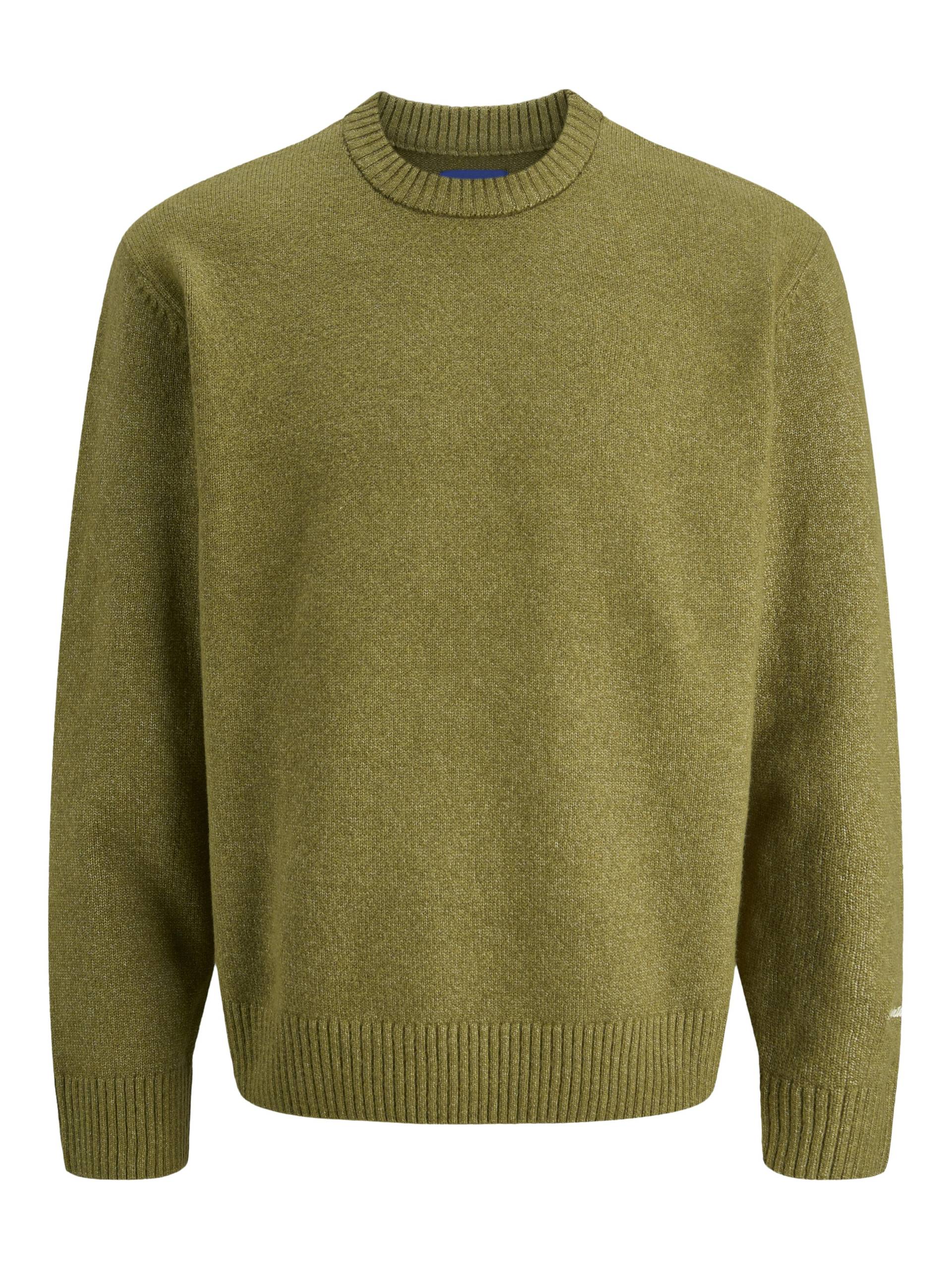 JACK&JONES - JORNORREBRO KNIT CREW NECK SN olive drab - Gr. - XXL von JACK&JONES