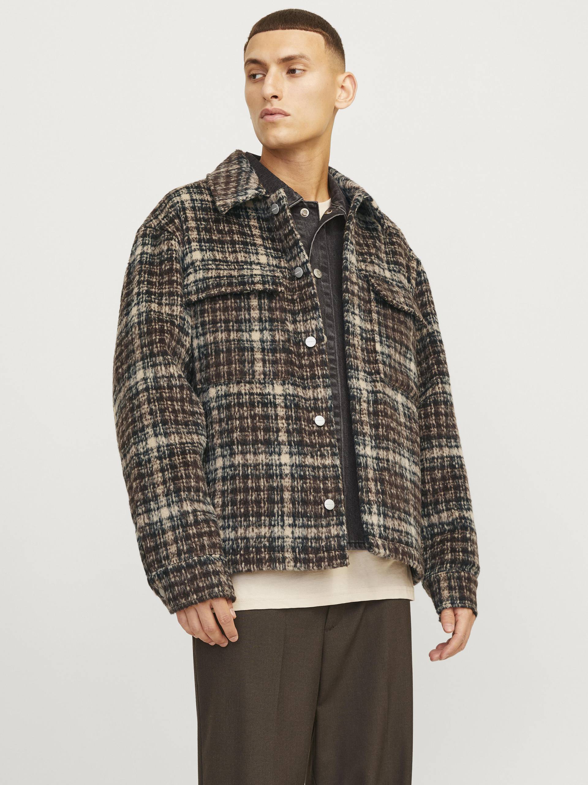 JACK&JONES - JORONTARIO JACKET chocolate brown - Gr. - L von JACK&JONES