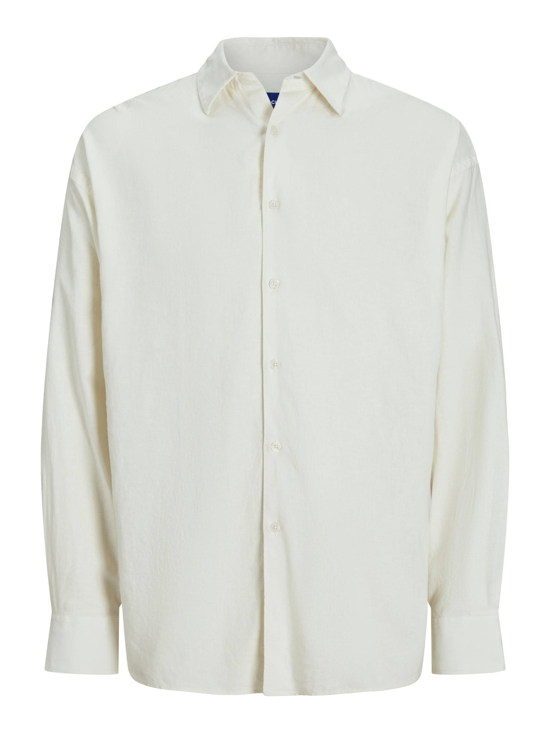 JACK&JONES - JORPAROS OVERSIZED SHIRT LS antique white - Gr. - L von JACK&JONES
