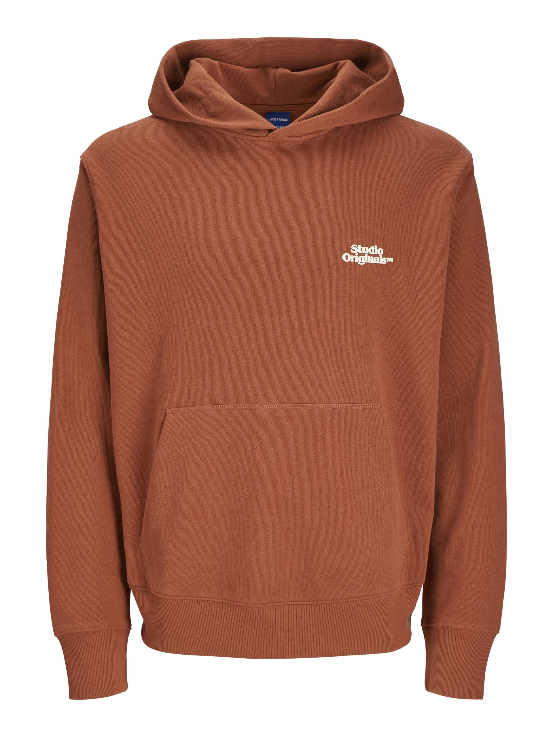 JACK&JONES - JORPAROS TYPE SWEAT HOOD BACK arabian spice - Gr. - S von JACK&JONES