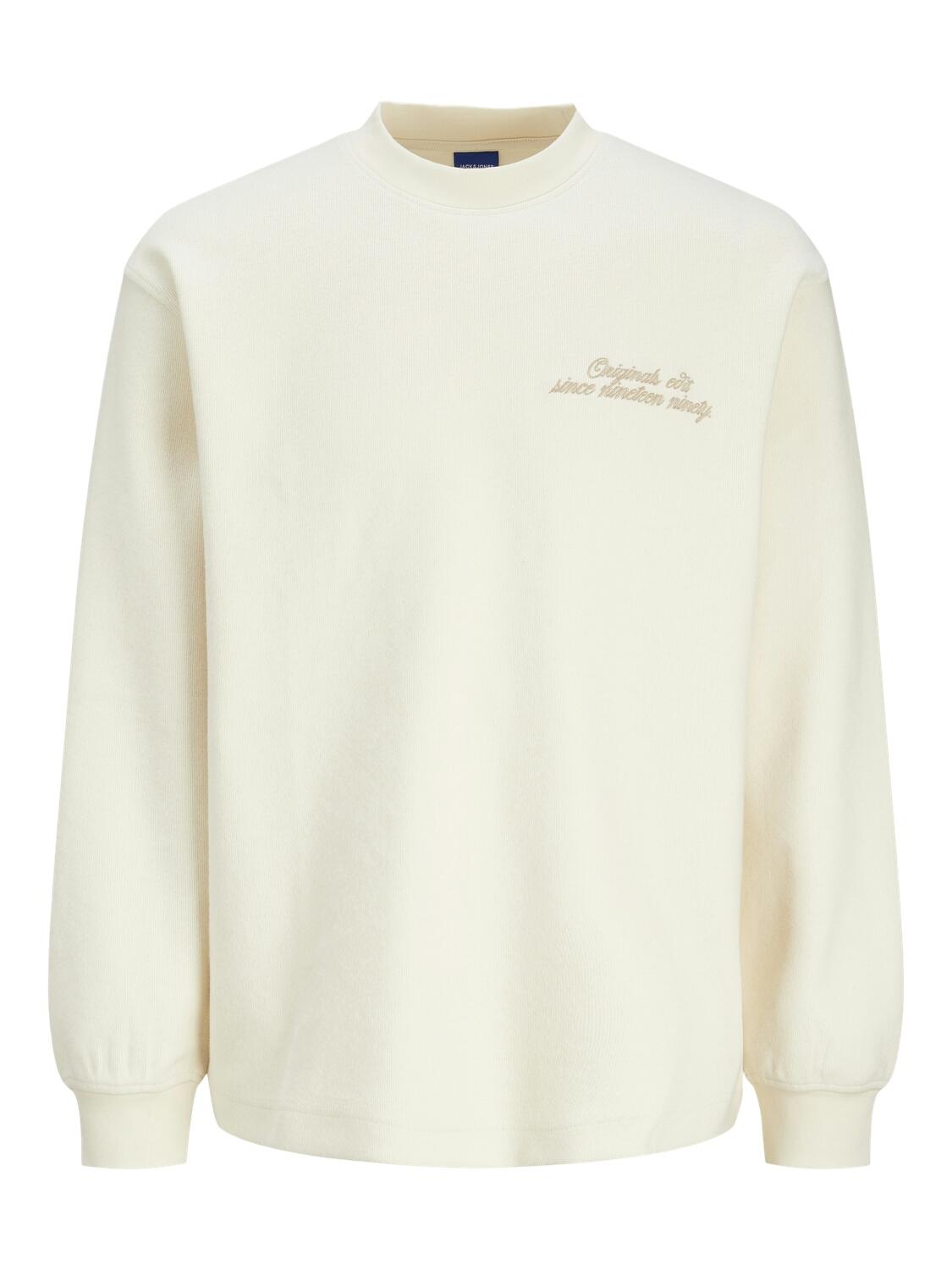 JACK&JONES - JORROXBURY SWEAT CREW NECK antique white - Gr. - XXL von JACK&JONES