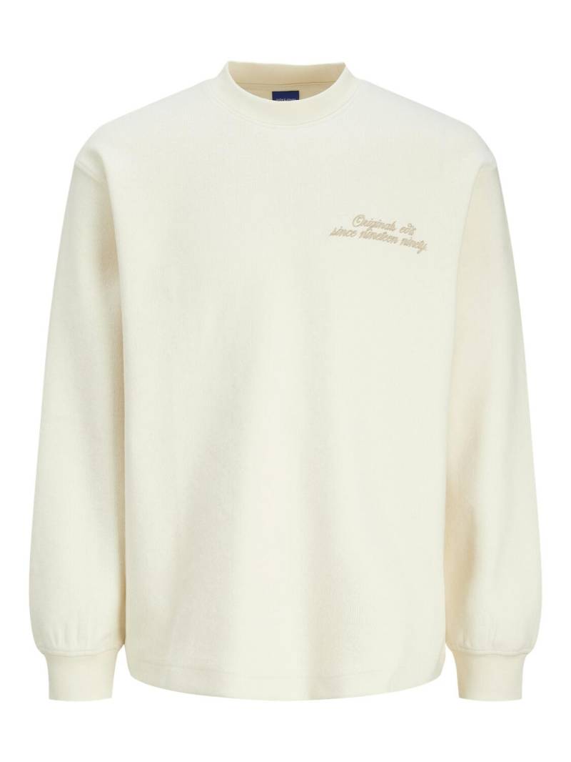 JACK&JONES - JORROXBURY SWEAT CREW NECK antique white - Gr. - XXL von JACK&JONES