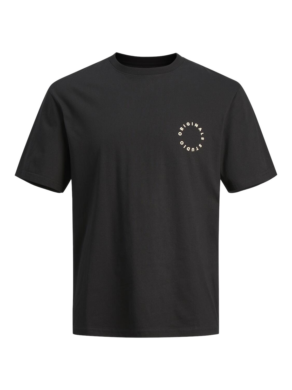 JACK&JONES - JORSEQUOIA GRAPHIC BACK SS CREW NECK black - Gr. - L von JACK&JONES