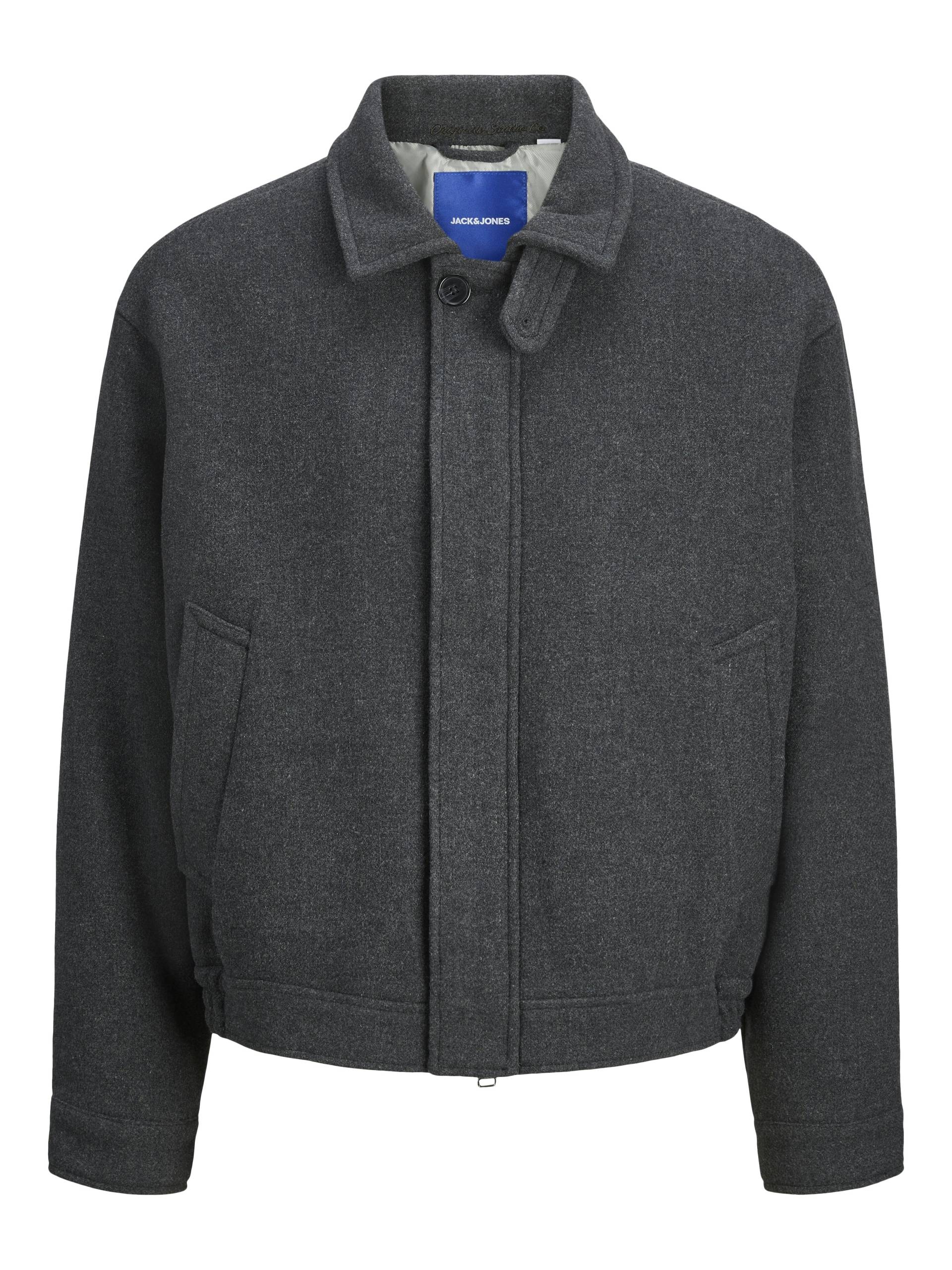 JACK&JONES - JORVERMONT WOOL BLEND JACKET dark grey melange - Gr. - XL von JACK&JONES