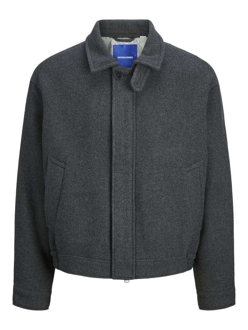 JACK&JONES - JORVERMONT WOOL BLEND JACKET dark grey melange - Gr. - XL von JACK&JONES