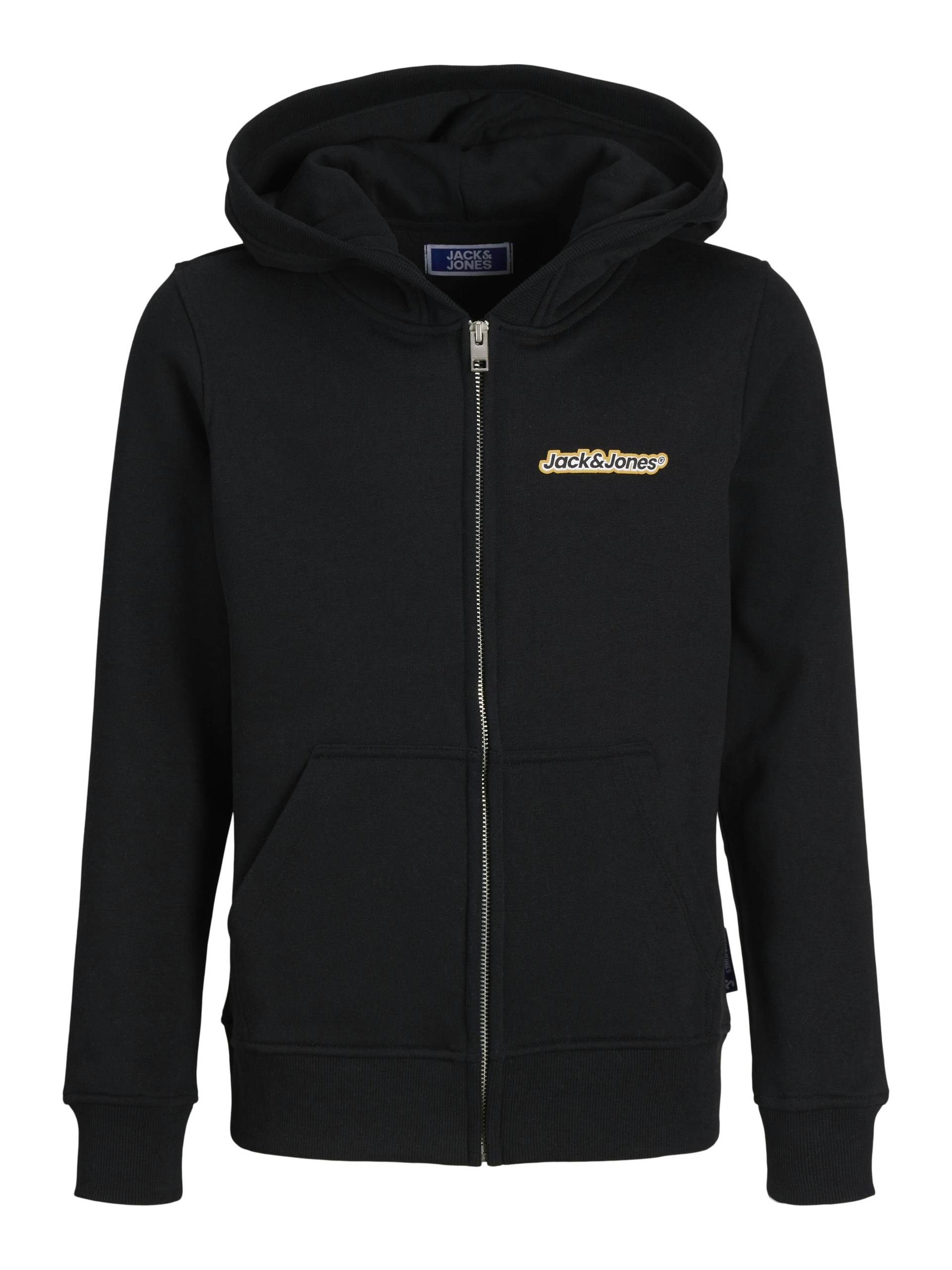 JACK&JONES - JORVESTERBRO NEWTON SWEATZIP HOOD BF JNR black - Gr. - 176 von JACK&JONES