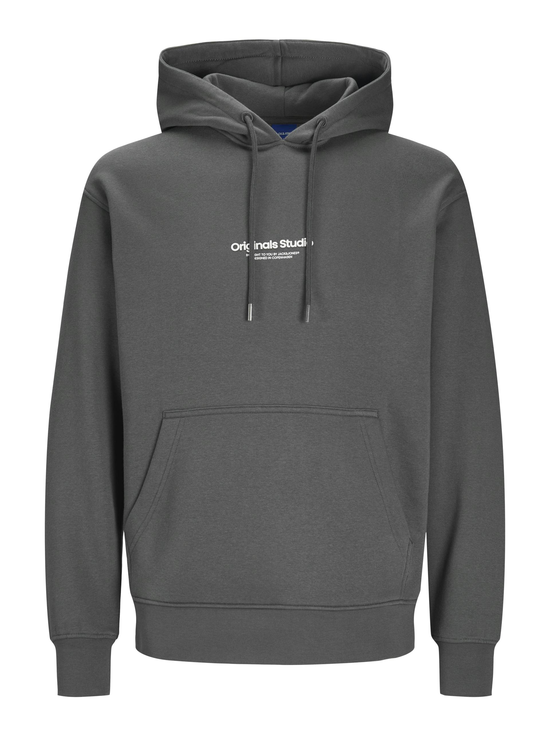 JACK&JONES - JORVESTERBRO SWEAT HOOD NOOS iron gate - Gr. - M von JACK&JONES