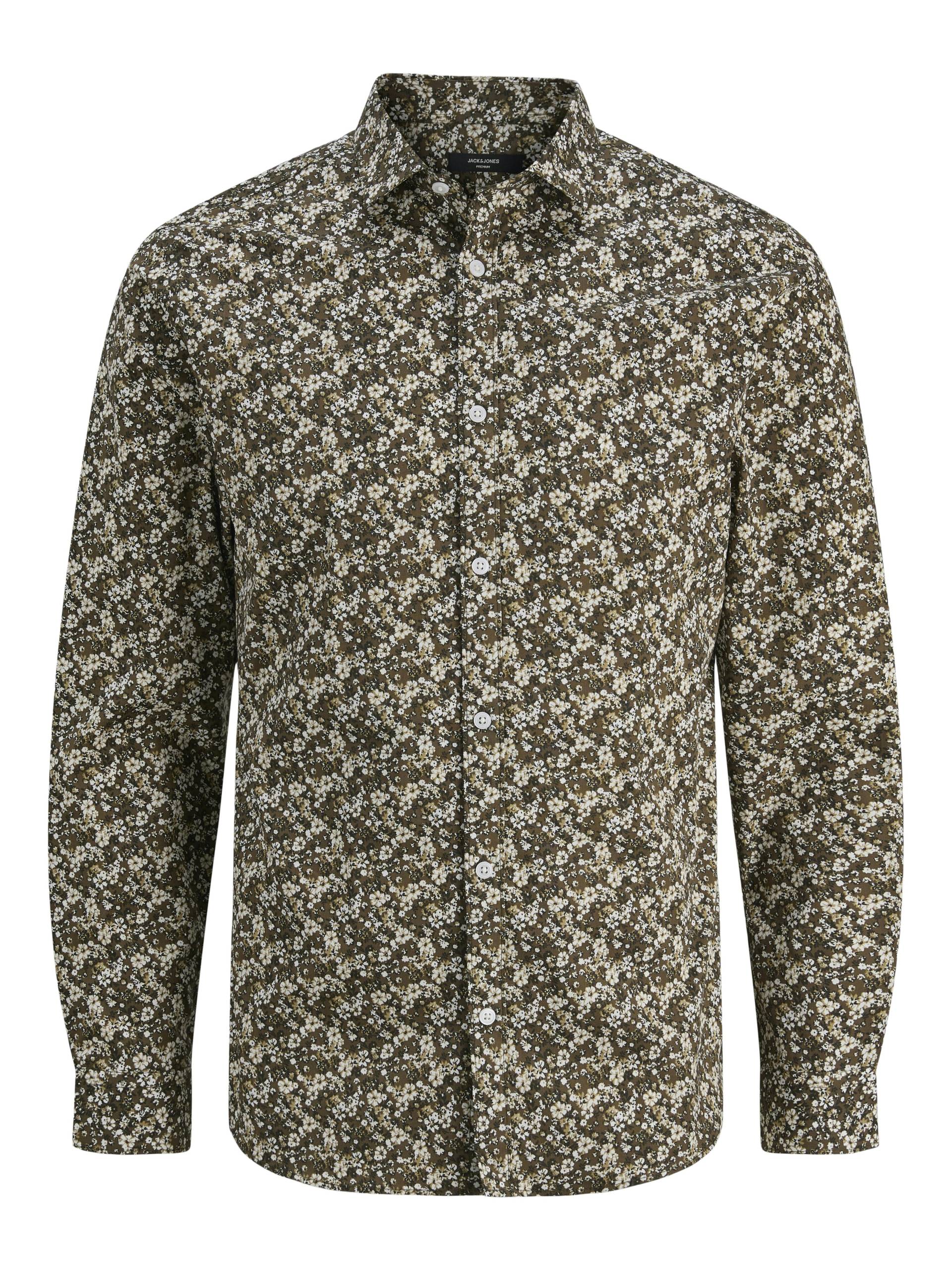 JACK&JONES - JPRBLABLACKPOOL STRETCH AOP LS SHIRT SN - Gr. - S von JACK&JONES