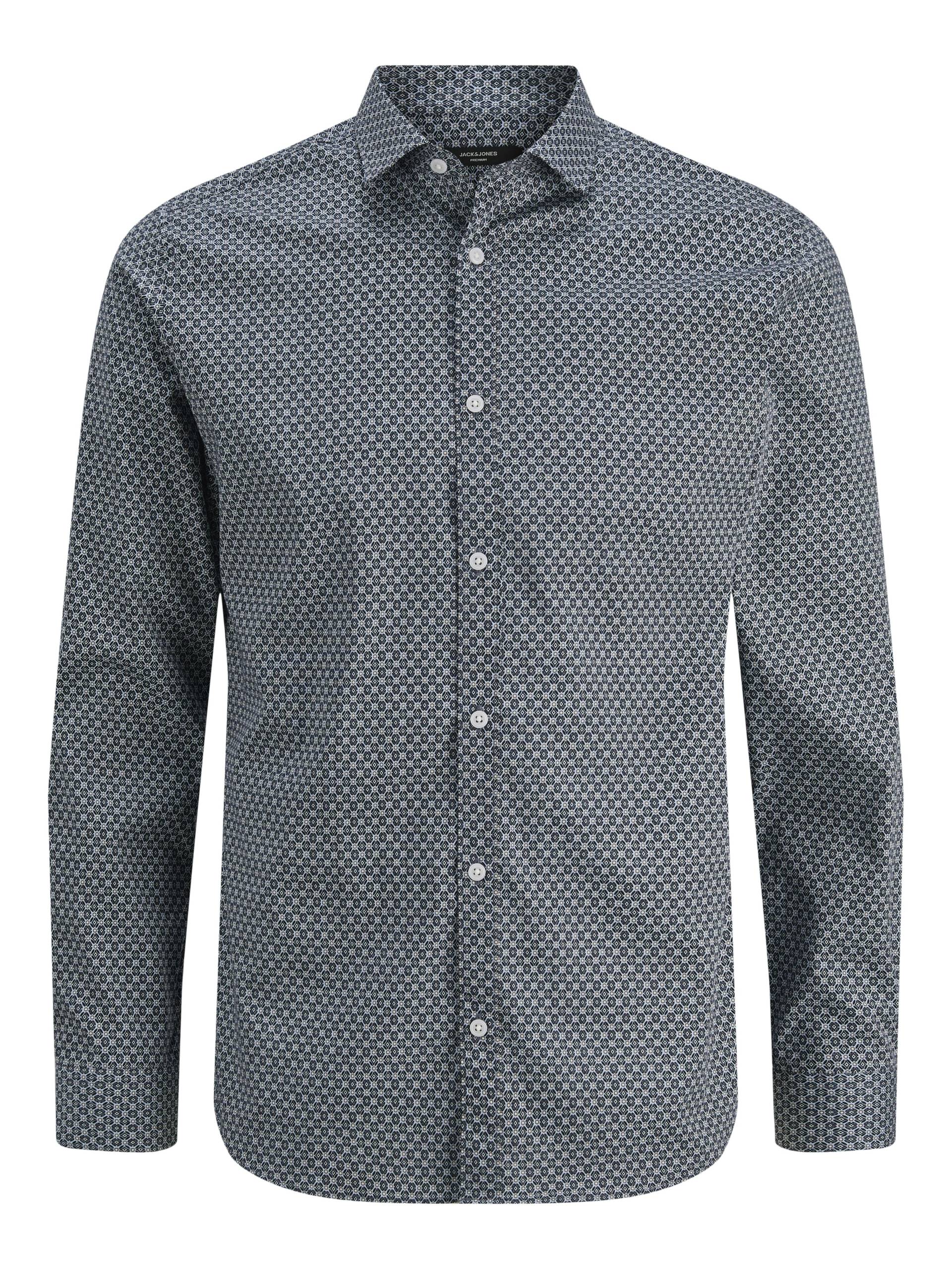 JACK&JONES - JPRBLABLACKPOOL STRETCH AOP LS SHIRT SN navy blazer - Gr. - XXL von JACK&JONES