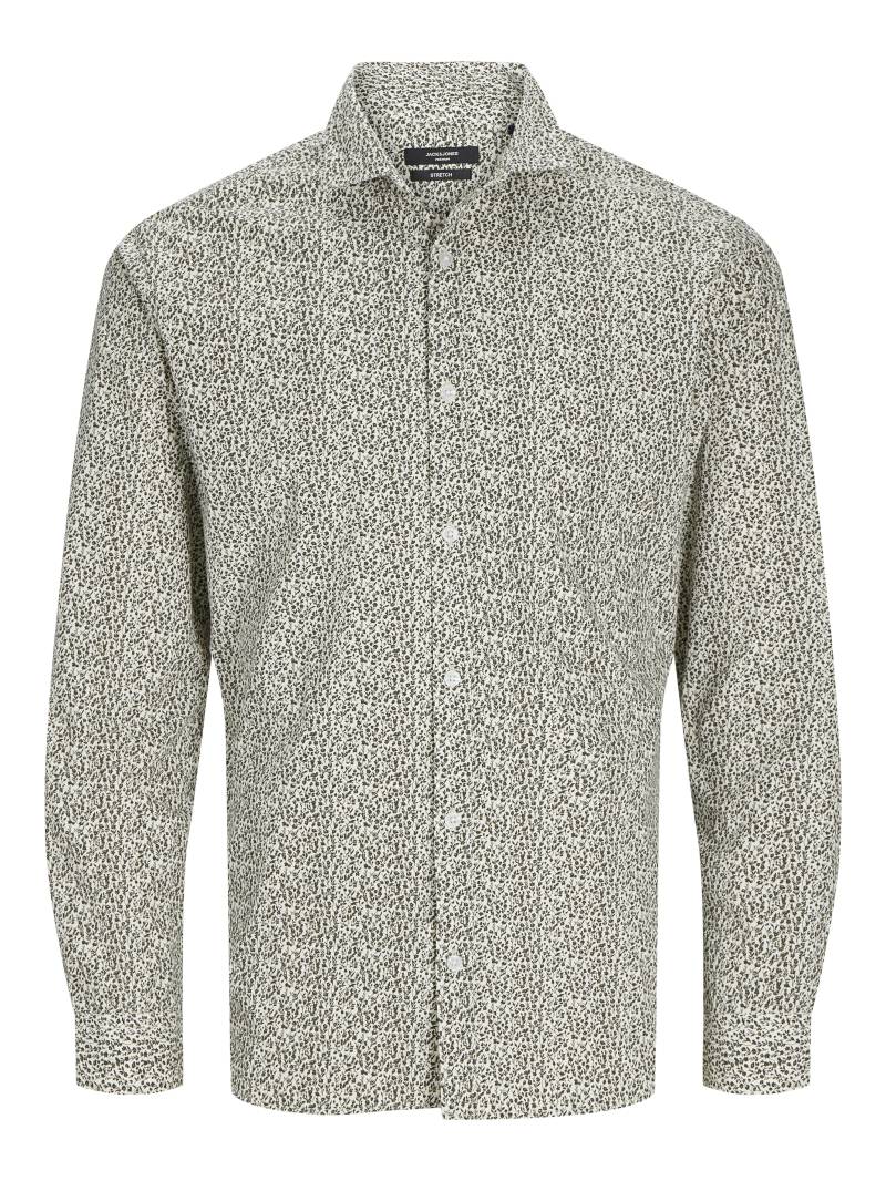 JACK&JONES - JPRBLABLACKPOOL STRETCH LS SHIRT SN cloud dancer - Gr. - XL von JACK&JONES