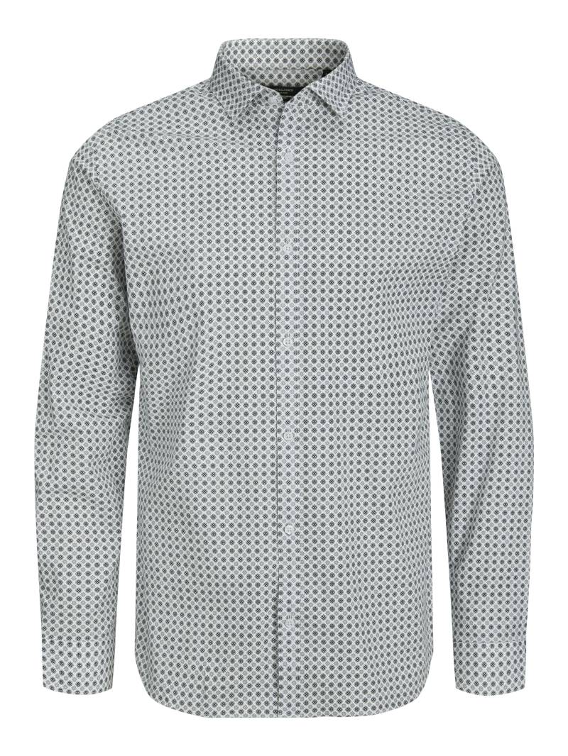 JACK&JONES - JPRBLABLACKPOOL STRETCH SHIRT LS AW23 SN white - Gr. - M von JACK&JONES