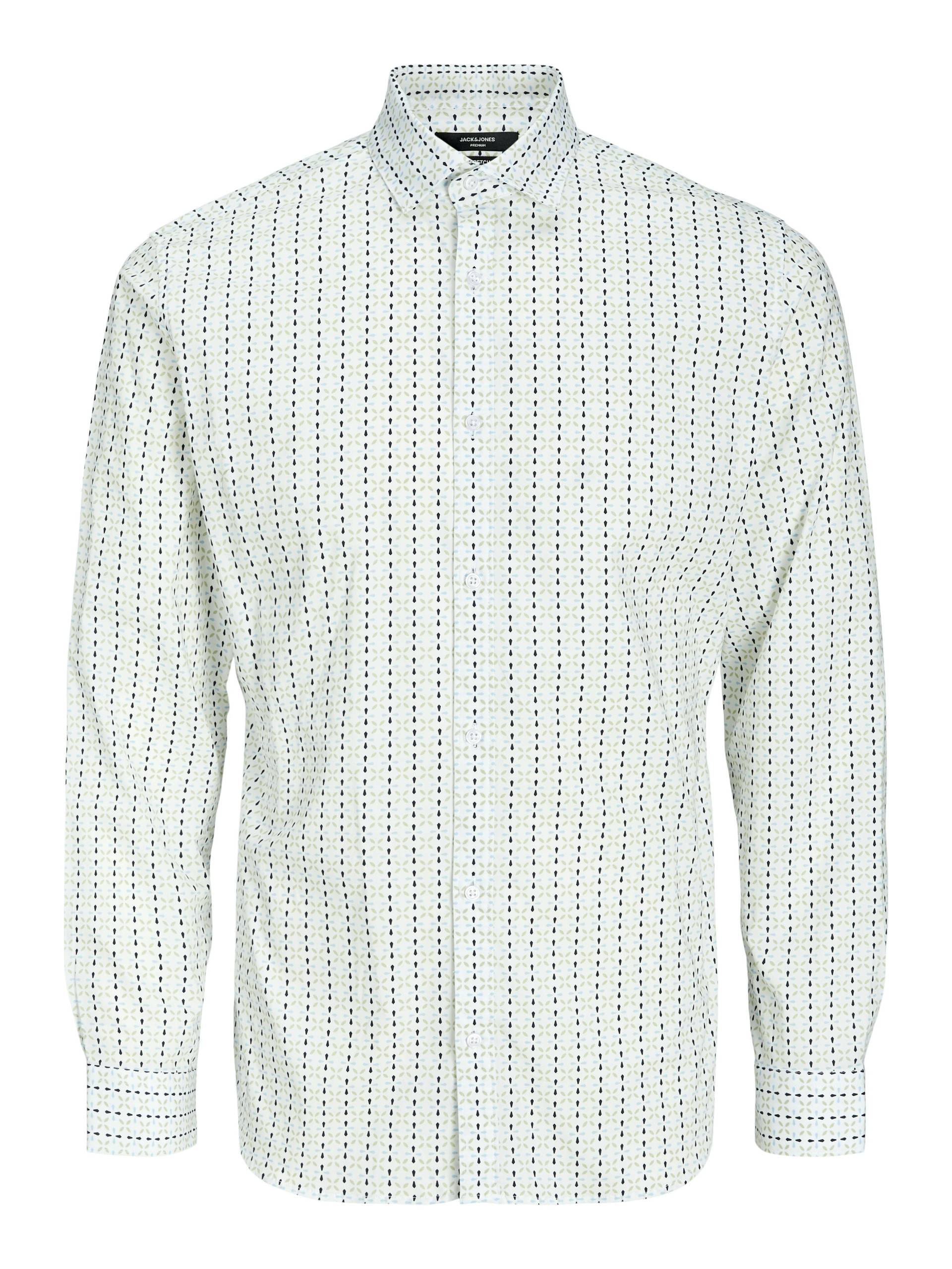 JACK&JONES - JPRBLABLACKPOOL STRETCH SHIRT LS SS23 SN white - Gr. - XL von JACK&JONES