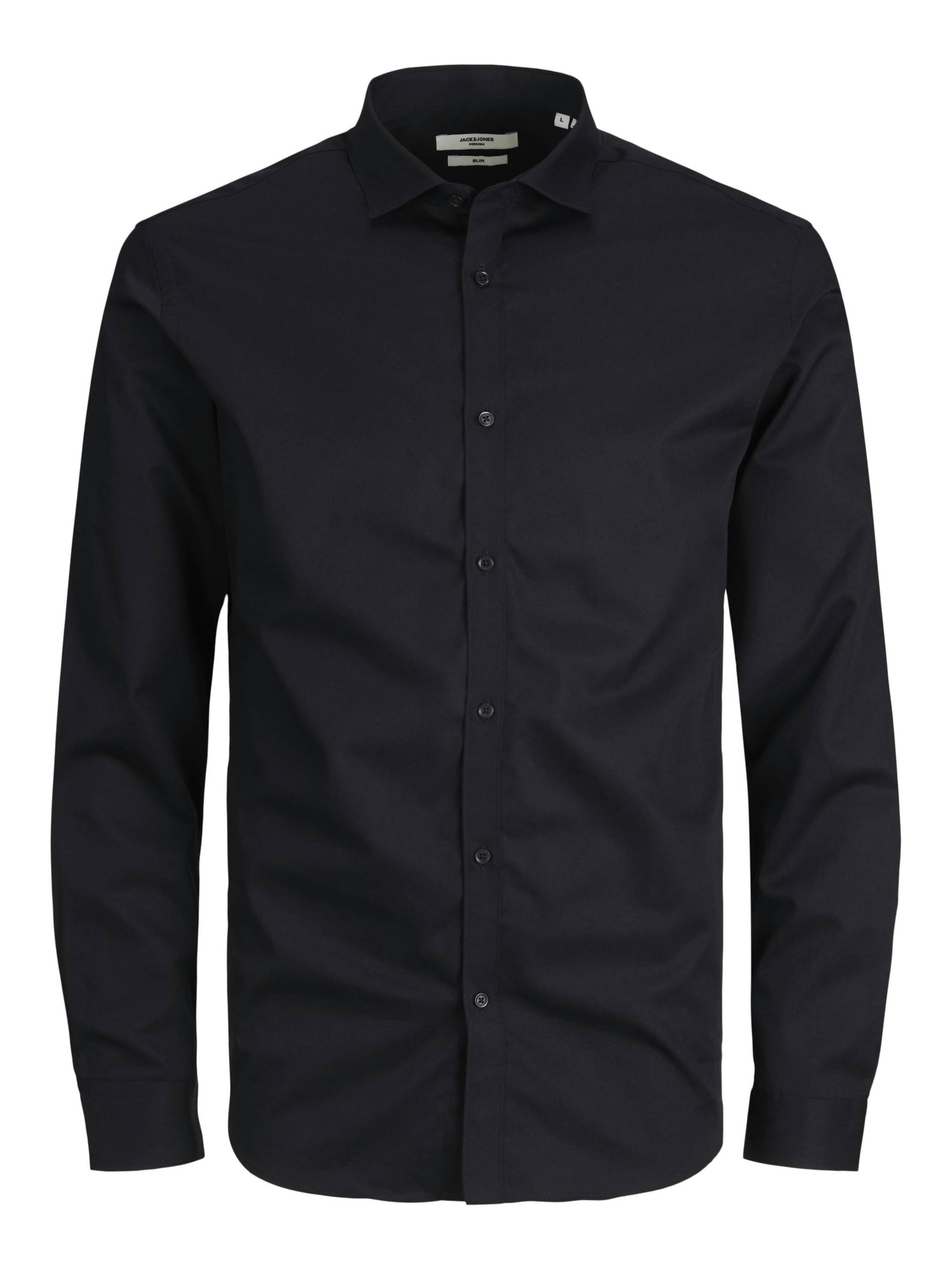 JACK&JONES - JPRBLACARDIFF SHIRT L/S NOOS black - Gr. - L von JACK&JONES