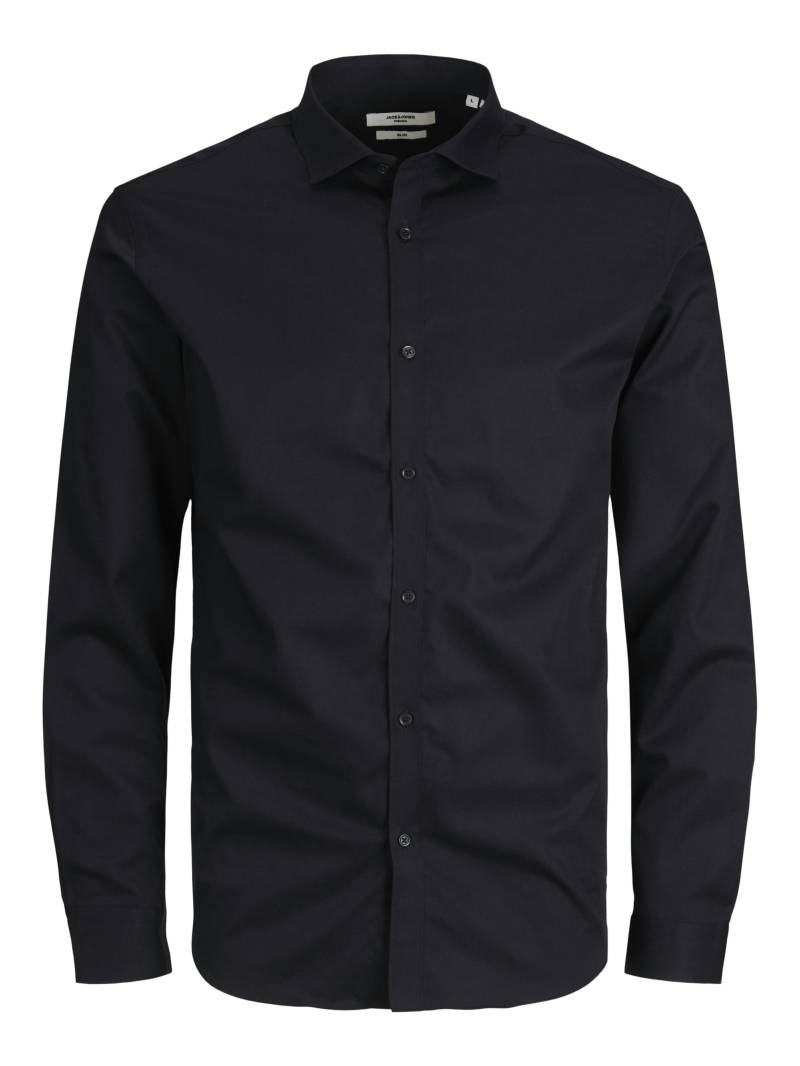 JACK&JONES - JPRBLACARDIFF SHIRT L/S NOOS black - Gr. - L von JACK&JONES