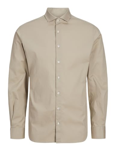 JACK & JONES JPRBLAJAXON Stretch Shirt L/S NOOS, Pure Cashmere,XS JACK & JONES JPRBLAJAXON Stretch Shirt L/S NOOS, Pure Cashmere,XS von JACK & JONES