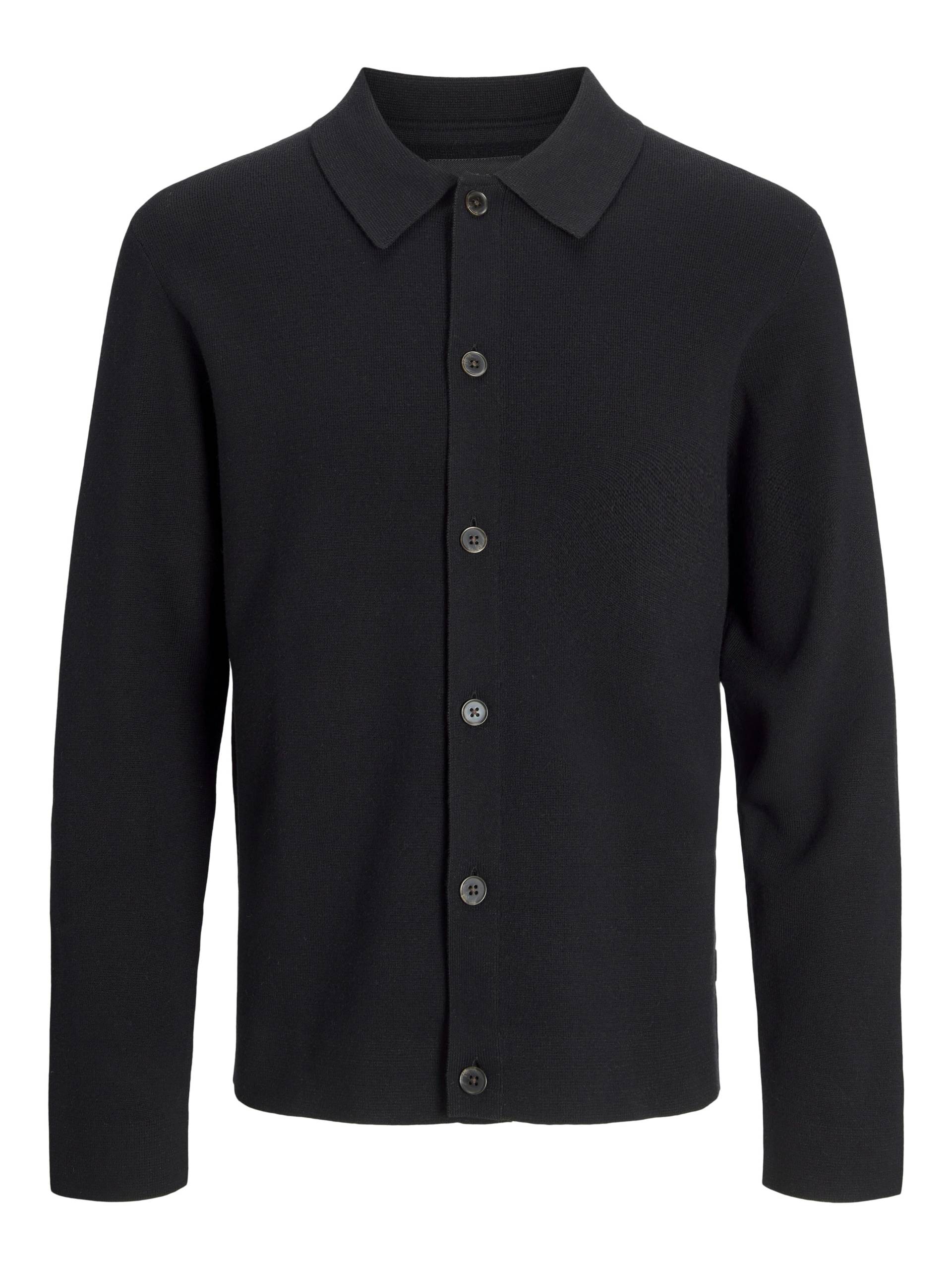 JACK&JONES - JPRBLAMILANO SPRING KNIT CARDIGAN black - Gr. - L von JACK&JONES