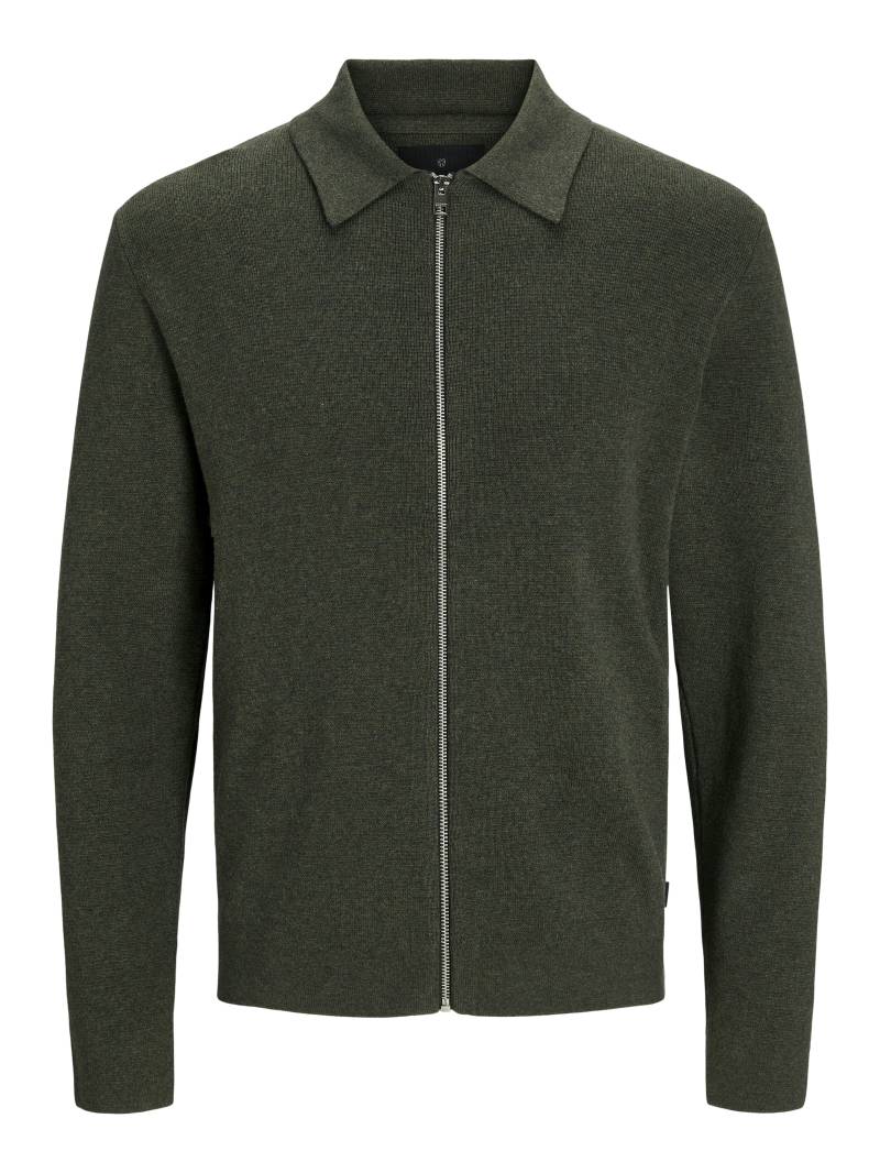 JACK&JONES - JPRBLAMILANO STITCH KNIT CARDIGAN SN peat - Gr. - S von JACK&JONES