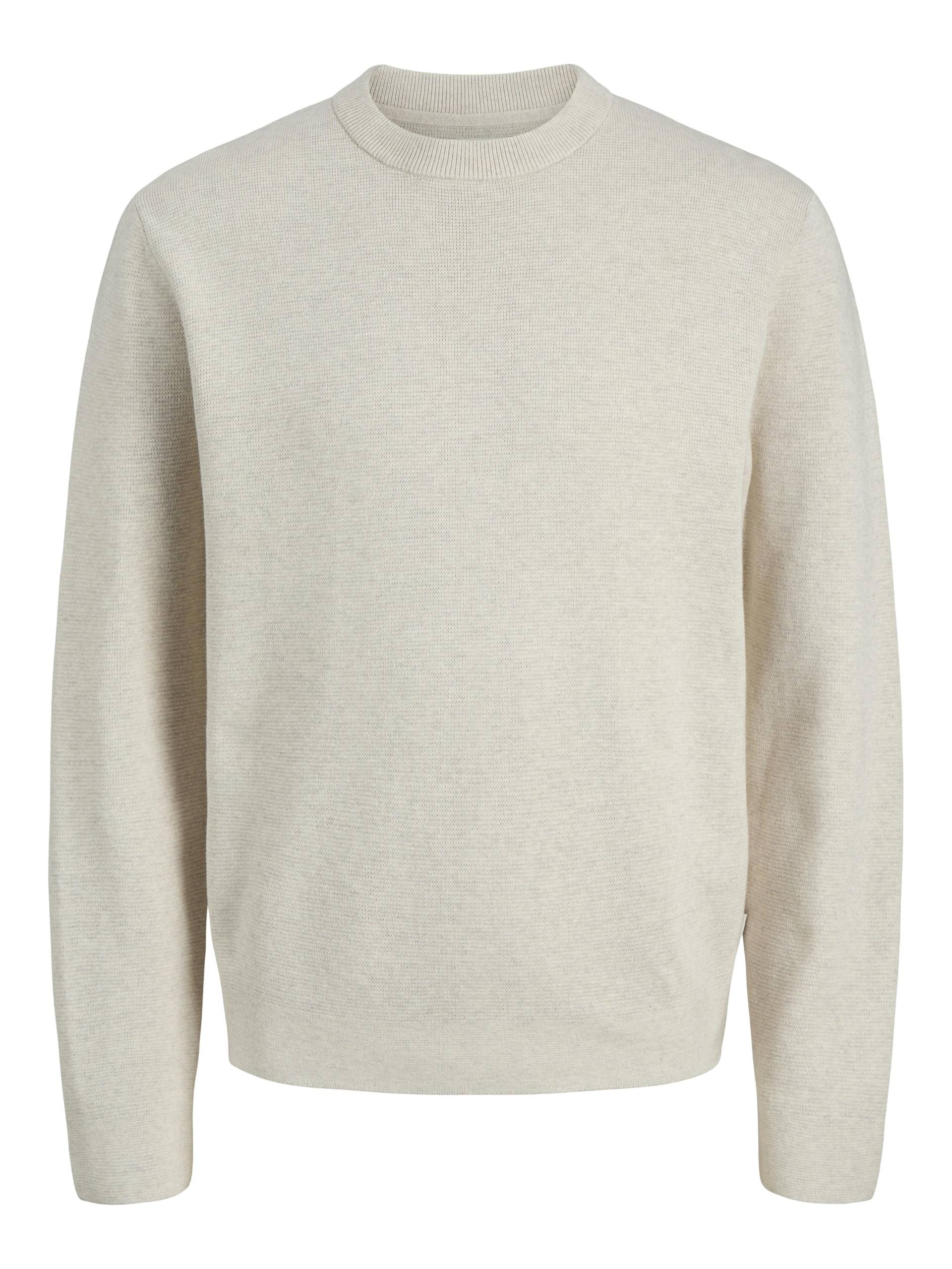 JACK&JONES - JPRBLAMILANO STITCH KNIT CREW NECK SN cloud dancer - Gr. - XL von JACK&JONES