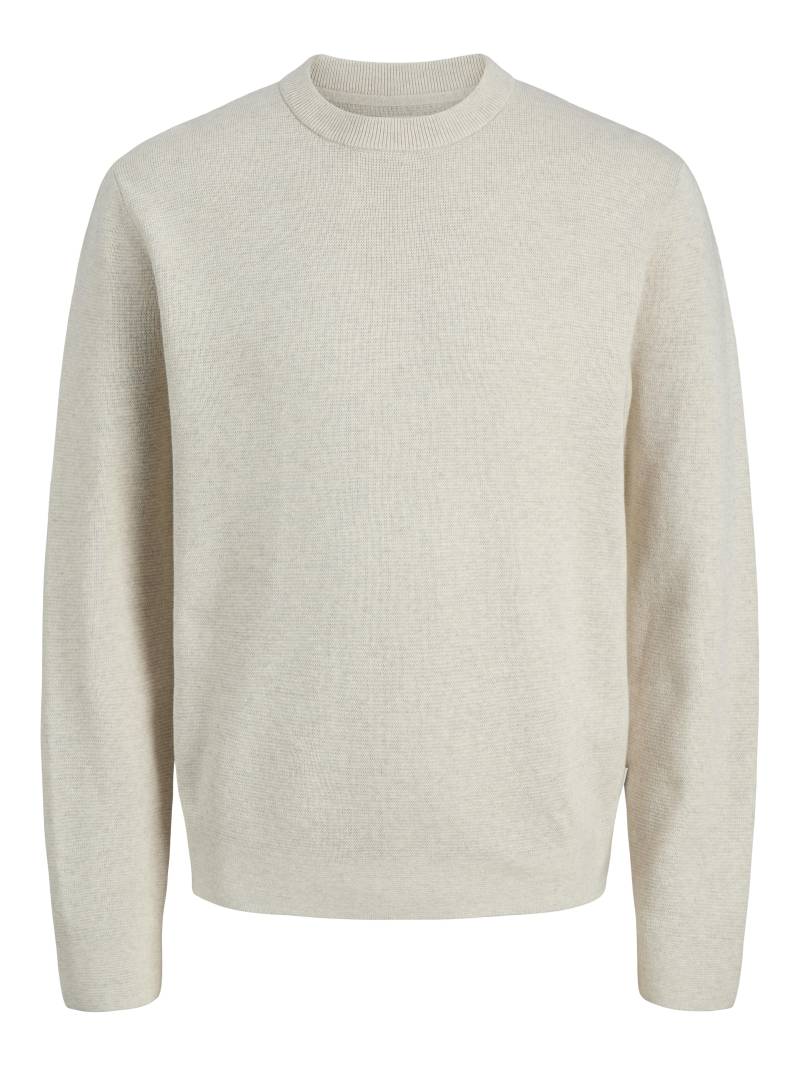 JACK&JONES - JPRBLAMILANO STITCH KNIT CREW NECK SN cloud dancer - Gr. - XL von JACK&JONES
