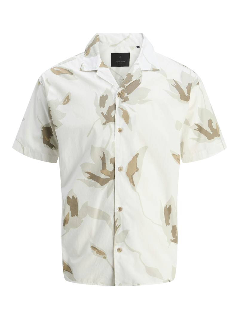 JACK&JONES - JPRBLAPALERMO PRINT RESORT S/S SHIRT cloud dancer - Gr. - M von JACK&JONES