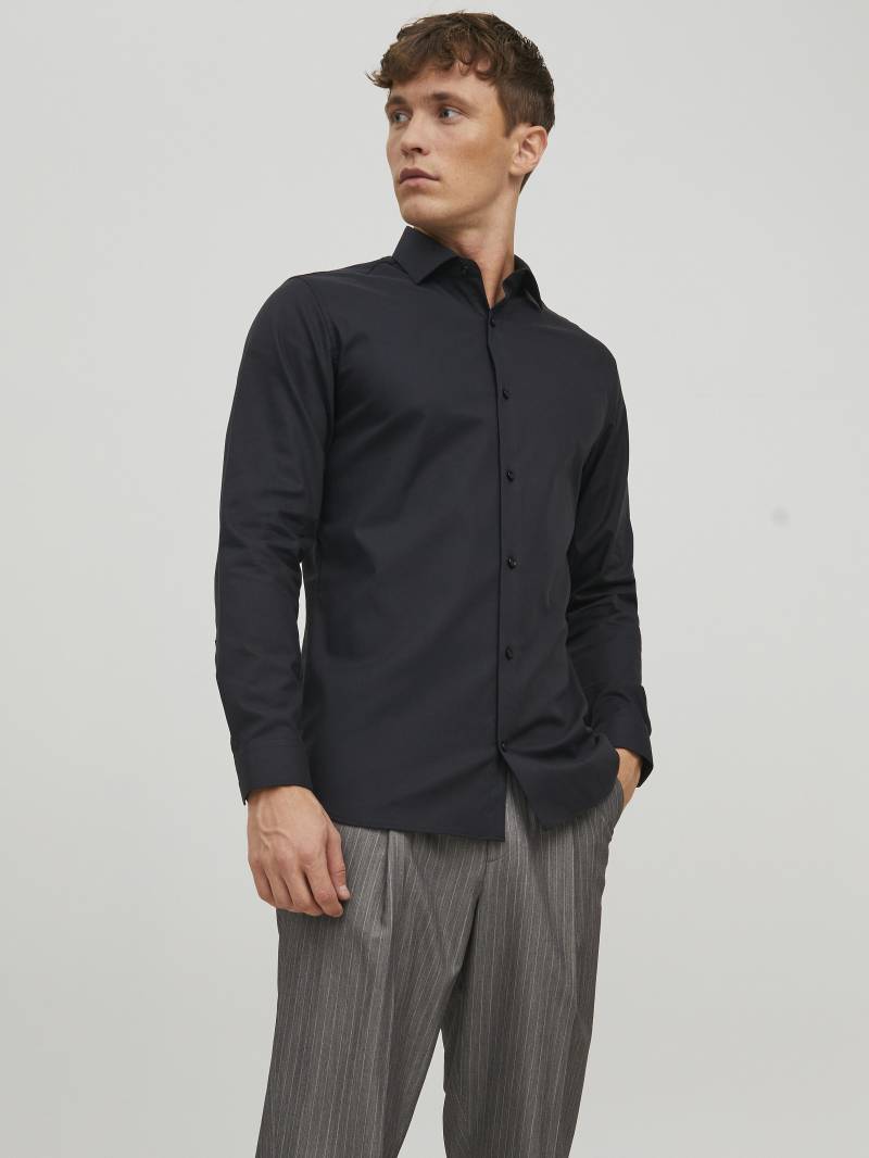 JACK&JONES - JPRBLAPARKER SHIRT L/S NOOS black - Gr. - L von JACK&JONES