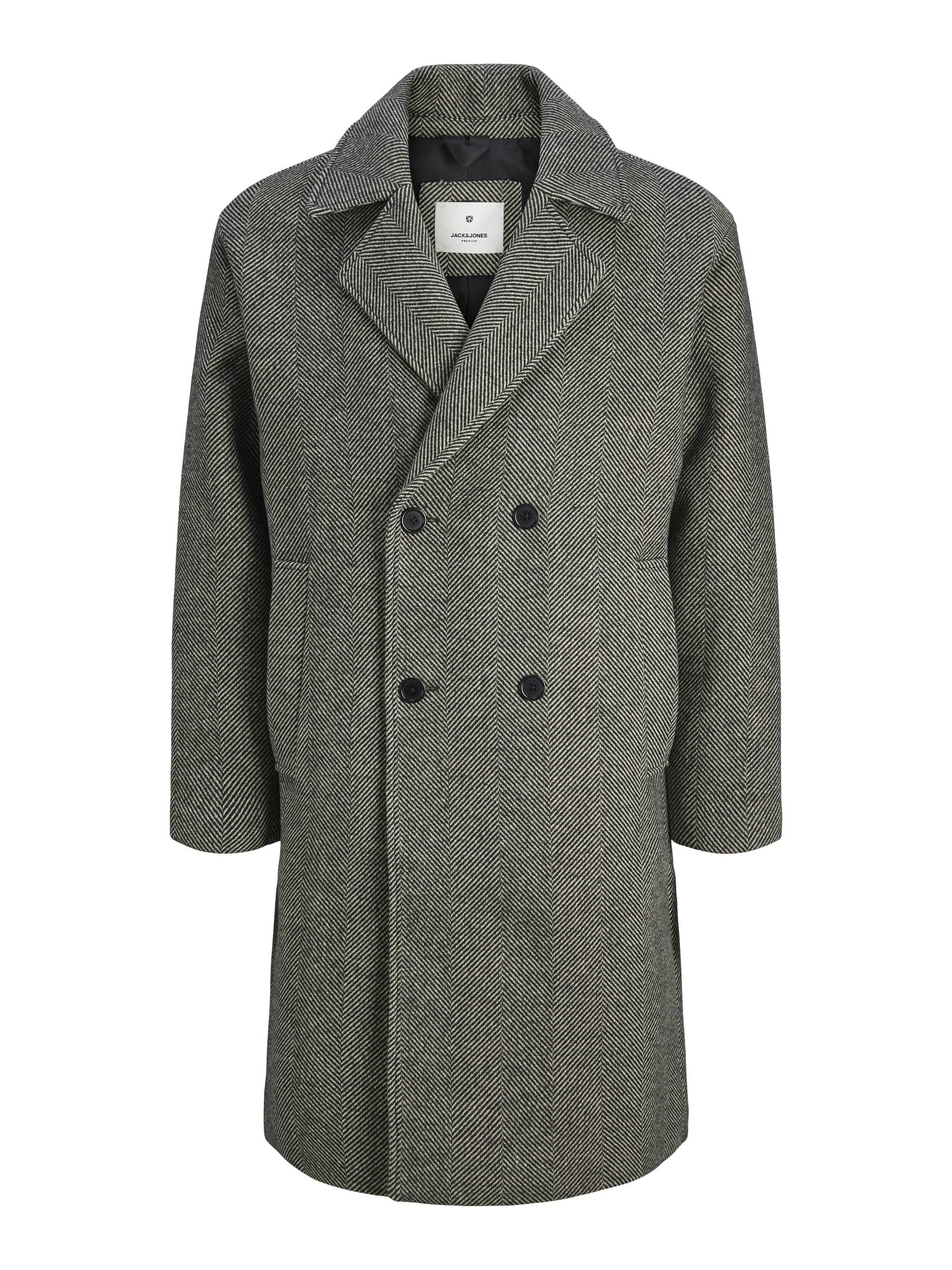 JACK&JONES - JPRBLAQUEST DOUBLE BREASTED WOOL COAT grey - Gr. - XXL von JACK&JONES