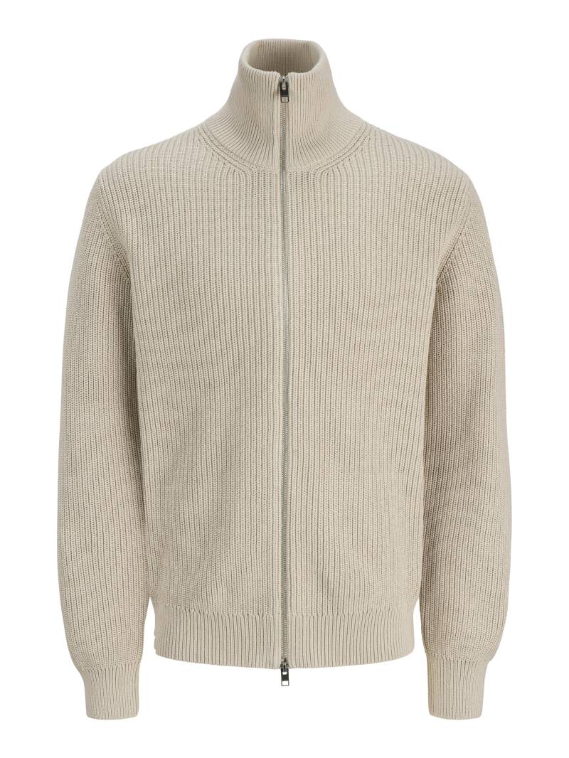 JACK&JONES - JPRBLASTANDFORT KNIT CARDIGAN BF silver lining - Gr. - L von JACK&JONES