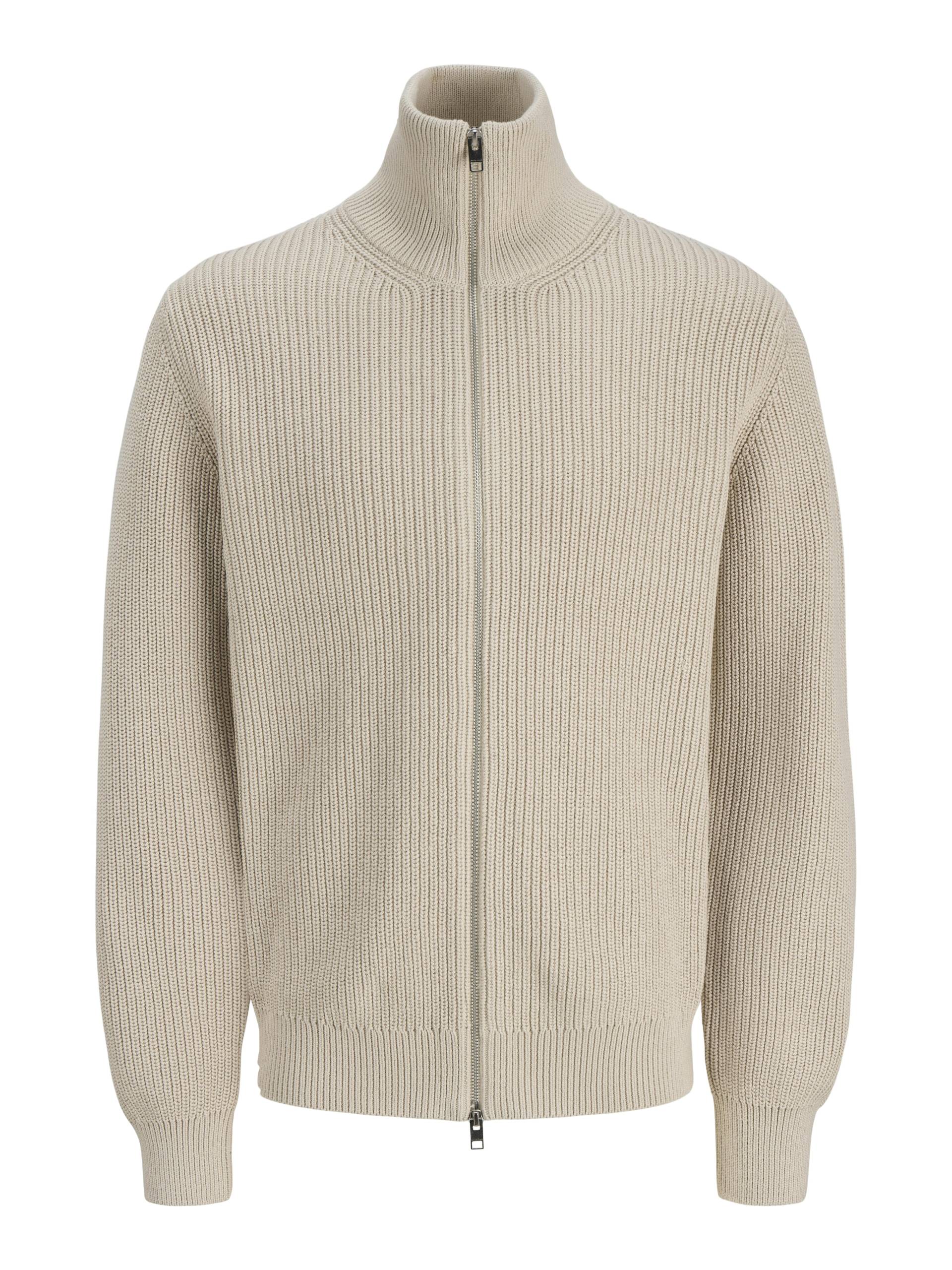 JACK&JONES - JPRBLASTANDFORT KNIT CARDIGAN BF silver lining - Gr. - XL von JACK&JONES