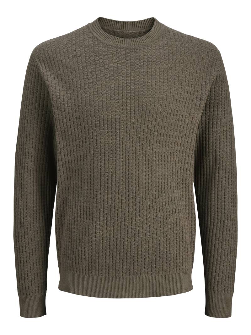 JACK&JONES - JPRBLUBARKLEY KNIT CREW NECK CH LN crocodile - Gr. - XL von JACK&JONES