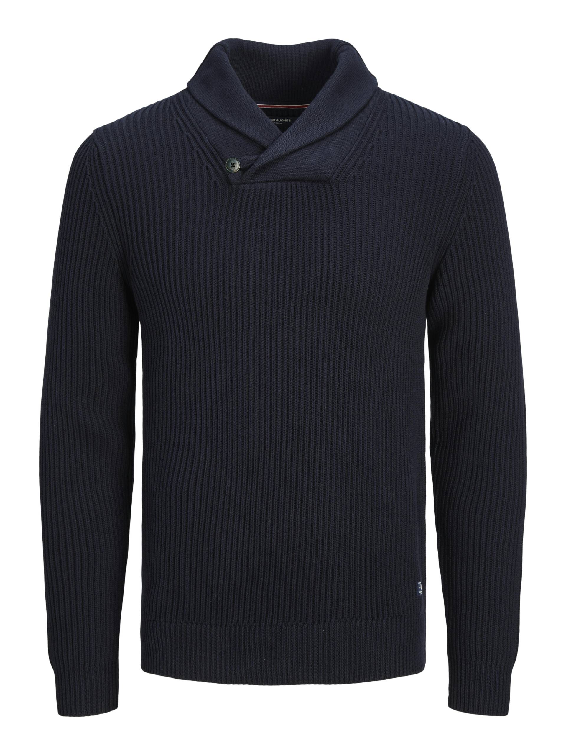 JACK&JONES - JPRBLUCHARLIE KNIT SHAWL NECK navy blazer - Gr. - S von JACK&JONES