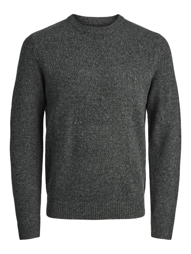 JACK&JONES - JPRBLULAMBSWOOL KNIT CREW NECK black - Gr. - S von JACK&JONES
