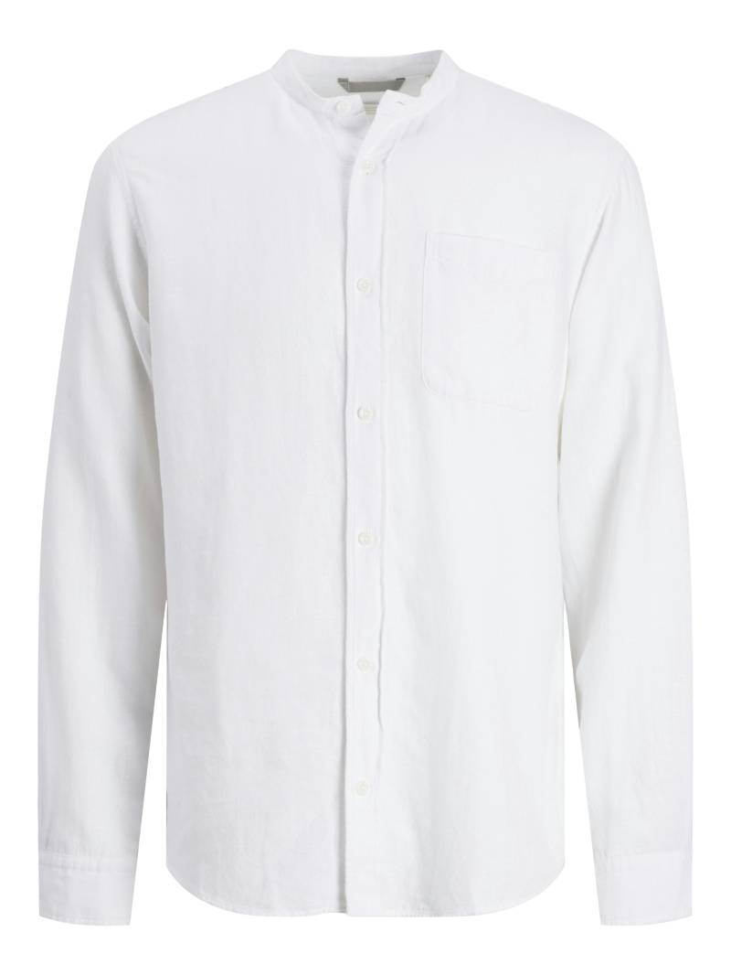 JACK&JONES - JPRCCMAZE SUMMER BAND L/S SHIRT bright white - Gr. - XL von JACK&JONES