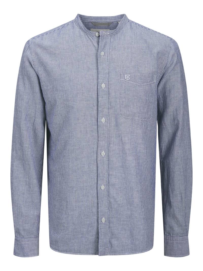 JACK&JONES - JPRCCMAZE SUMMER BAND L/S SHIRT navy blazer - Gr. - M von JACK&JONES