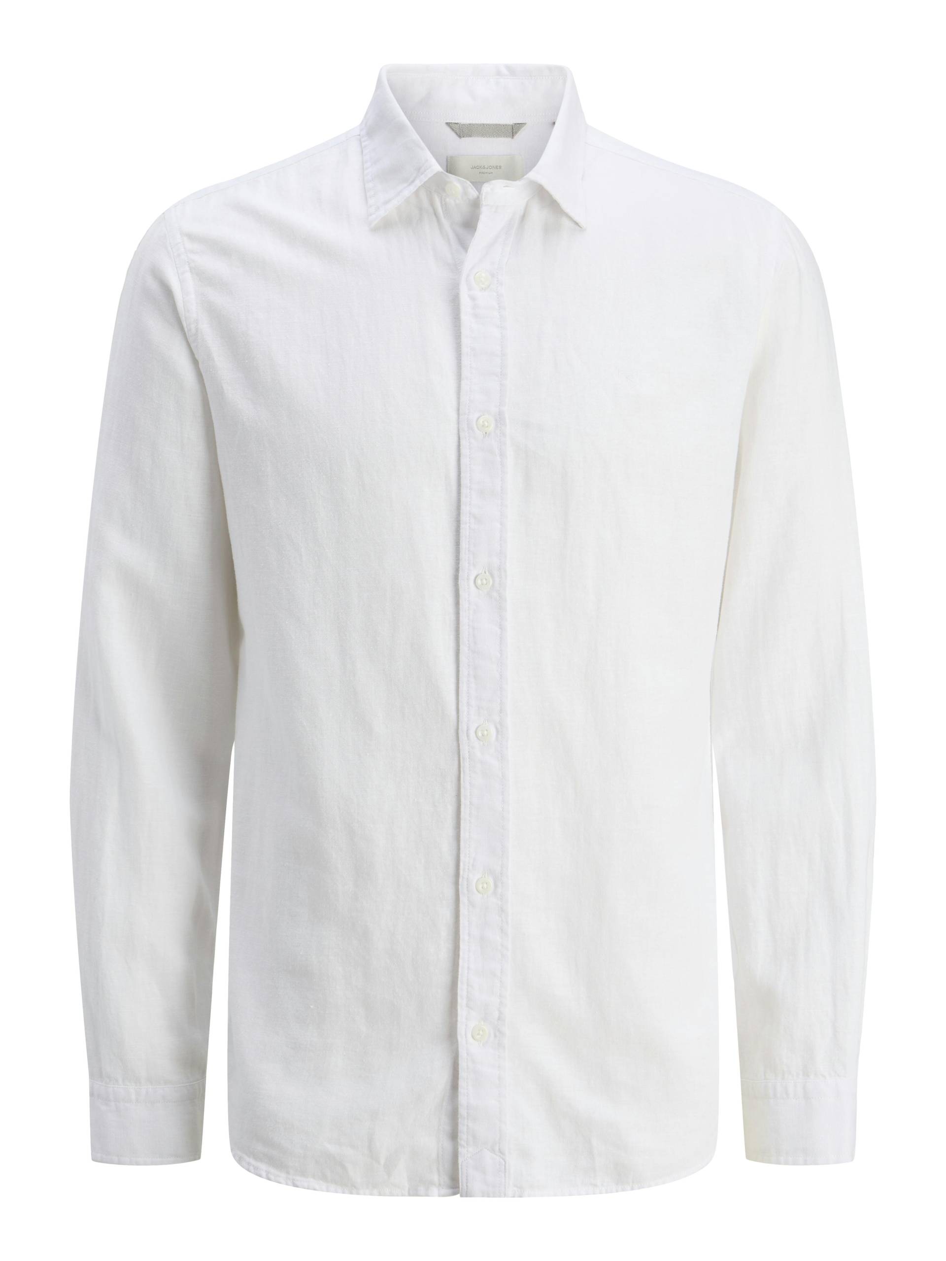 JACK&JONES - JPRCCMAZE SUMMER L/S SHIRT bright white - Gr. - S von JACK&JONES