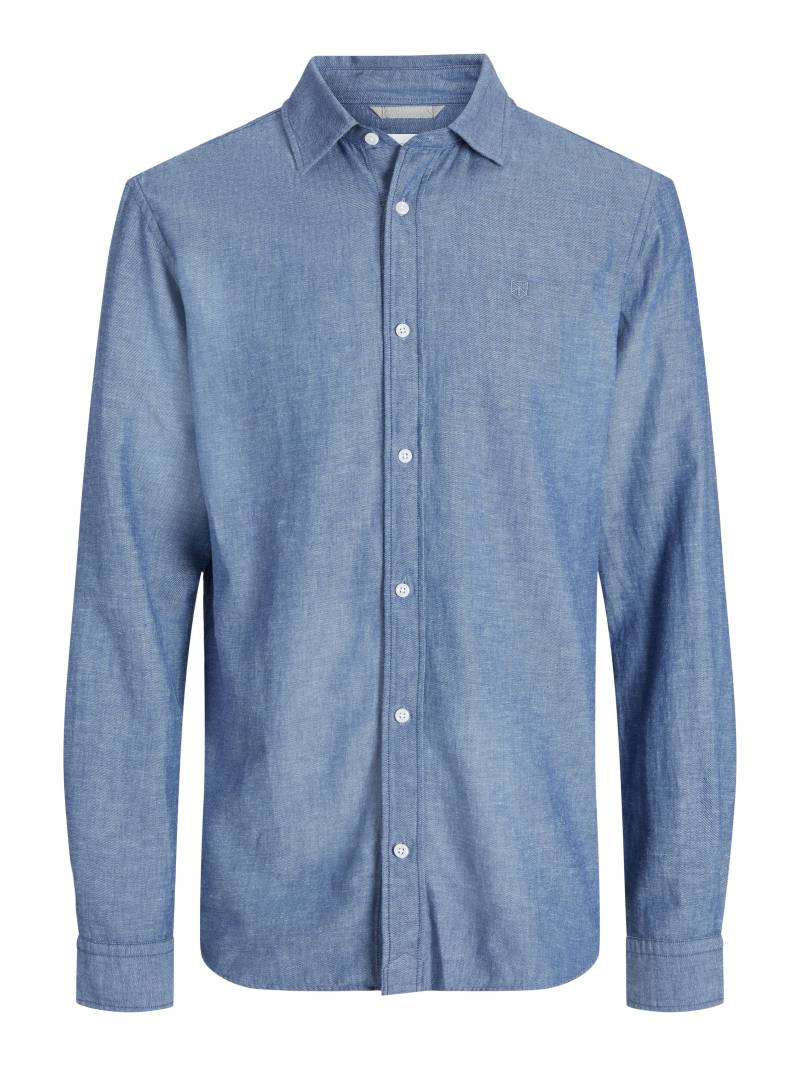 JACK&JONES - JPRCCMAZE SUMMER L/S SHIRT faded denim - Gr. - XL von JACK&JONES