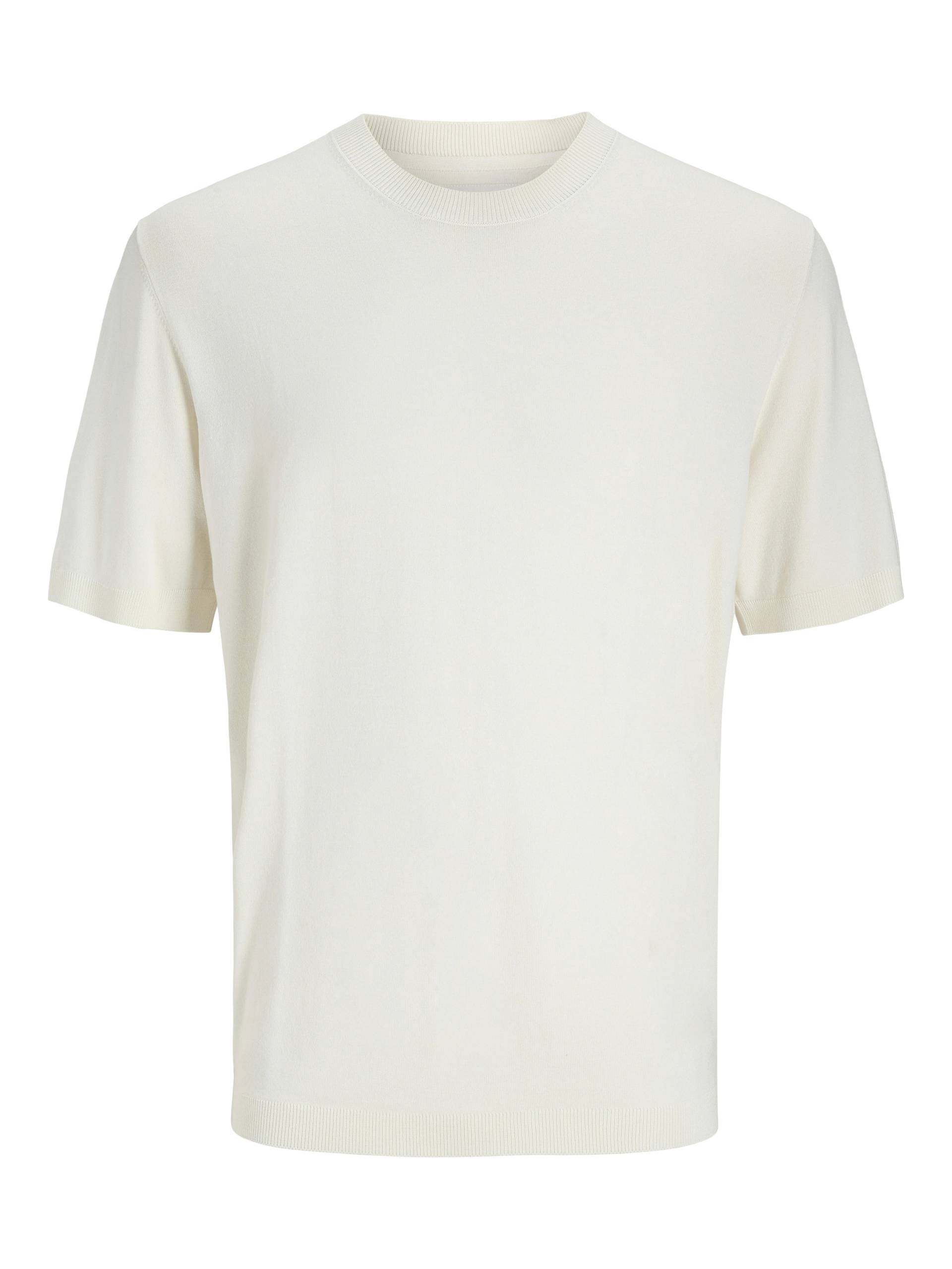 JACK&JONES - JPRCCWILLIAM KNIT CREW NECK SS SN cloud dancer - Gr. - XL von JACK&JONES