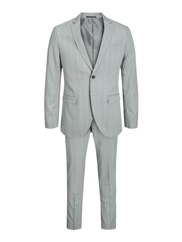 JACK & JONES Herren Jprfranco Check Suit Sn, Light Gray/Checks:super Slim Fit, 46 von JACK & JONES