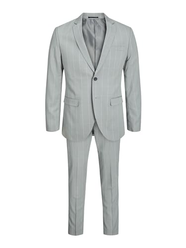 JACK & JONES Herren Jprfranco Check Suit Sn, Light Gray/Checks:super Slim Fit, 48 von JACK & JONES