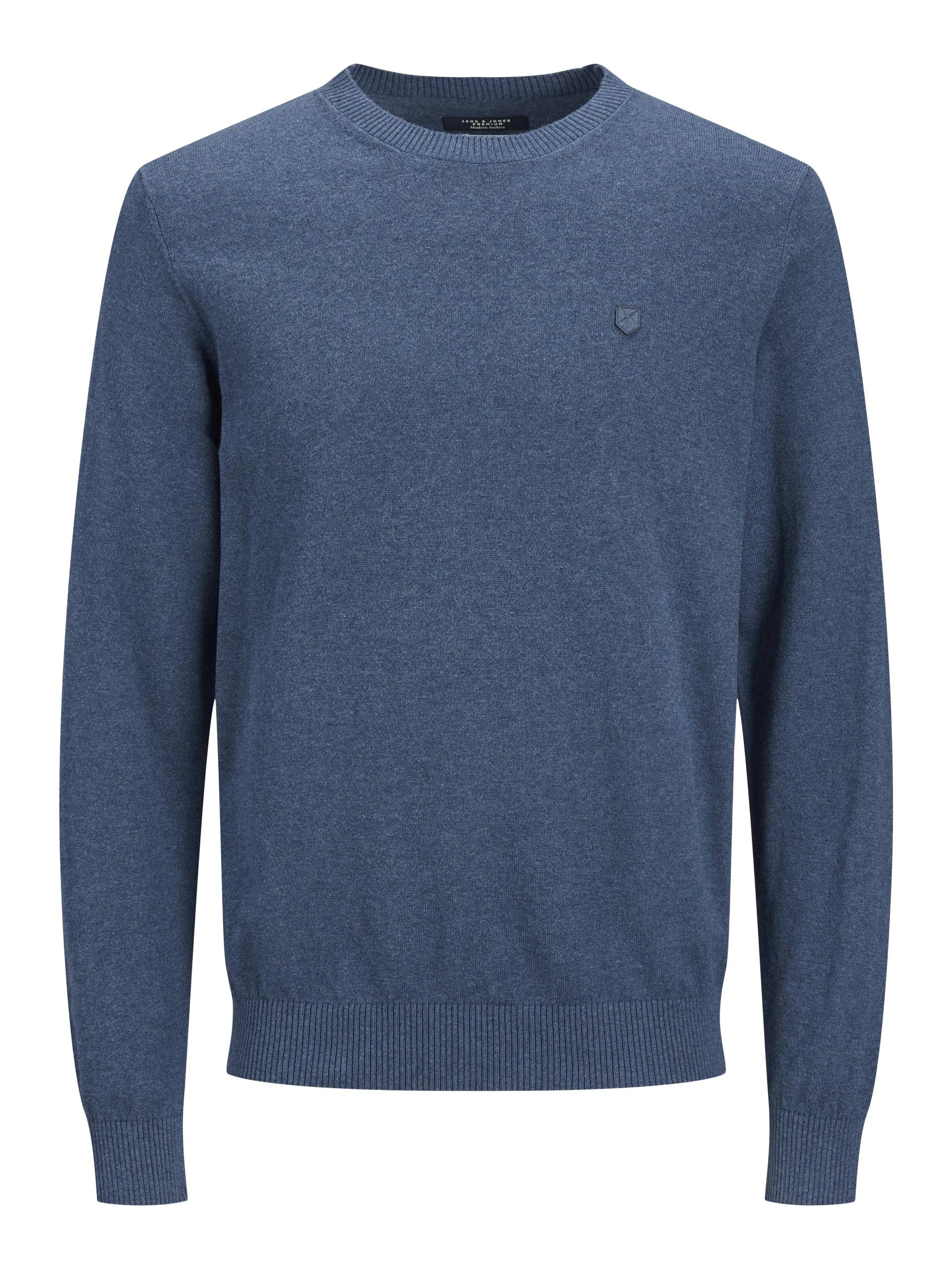 JACK&JONES - JPRRAY CASHMERE CREW NECK NOOS true blue - Gr. - S von JACK&JONES