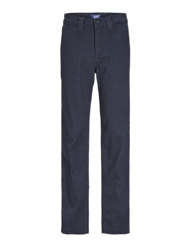 JACK & JONES Jungen Jpst Kane Jjort Wide Pants Noos Jnr Hose, Navy Blazer,134 von JACK & JONES