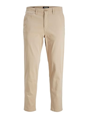 JACK & JONES Herren Jpstace Jjharlow Noos Chinohose, Crockery, 34W / 32L EU von JACK & JONES