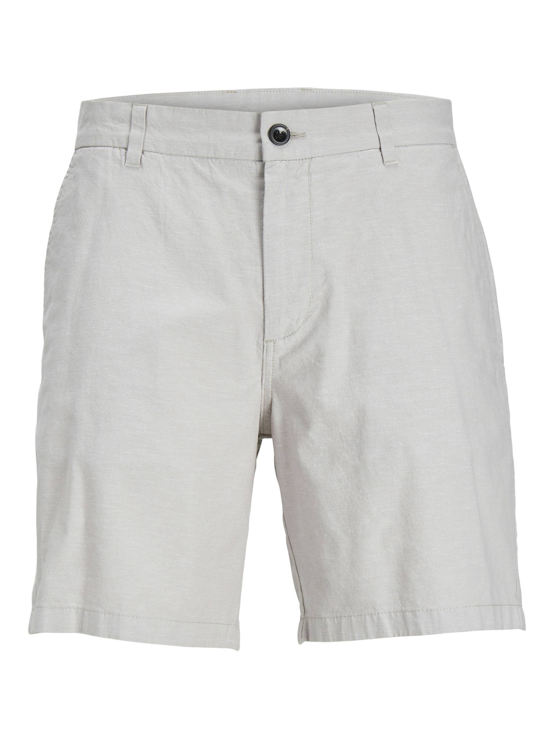 JACK&JONES - JPSTACE SUMMER LINEN BLEND SHORT REG SN crockery - Gr. - M von JACK&JONES