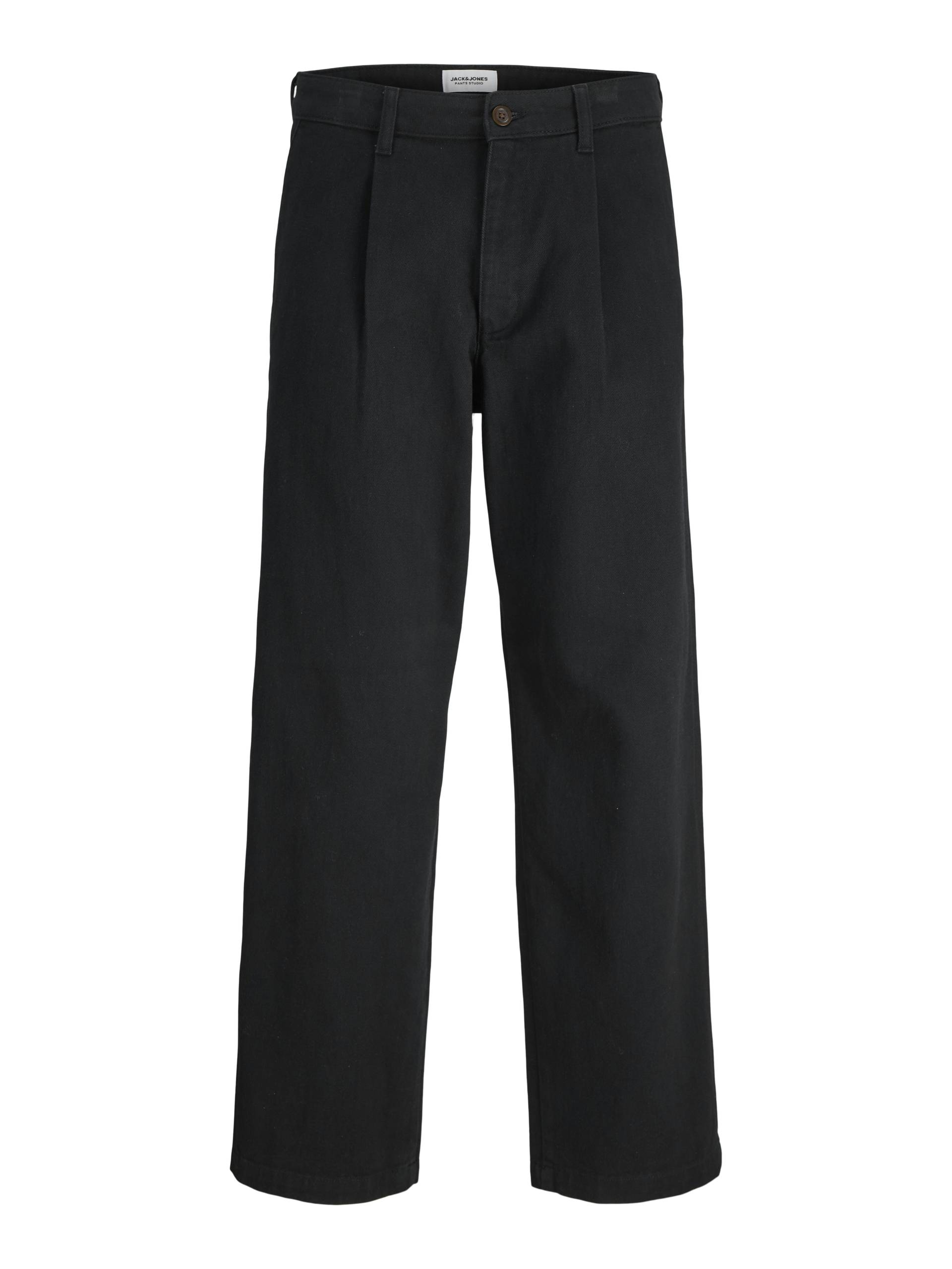 JACK&JONES - JPSTBILL RHINE PLEATED CHINO black - Gr. - 36/34 von JACK&JONES