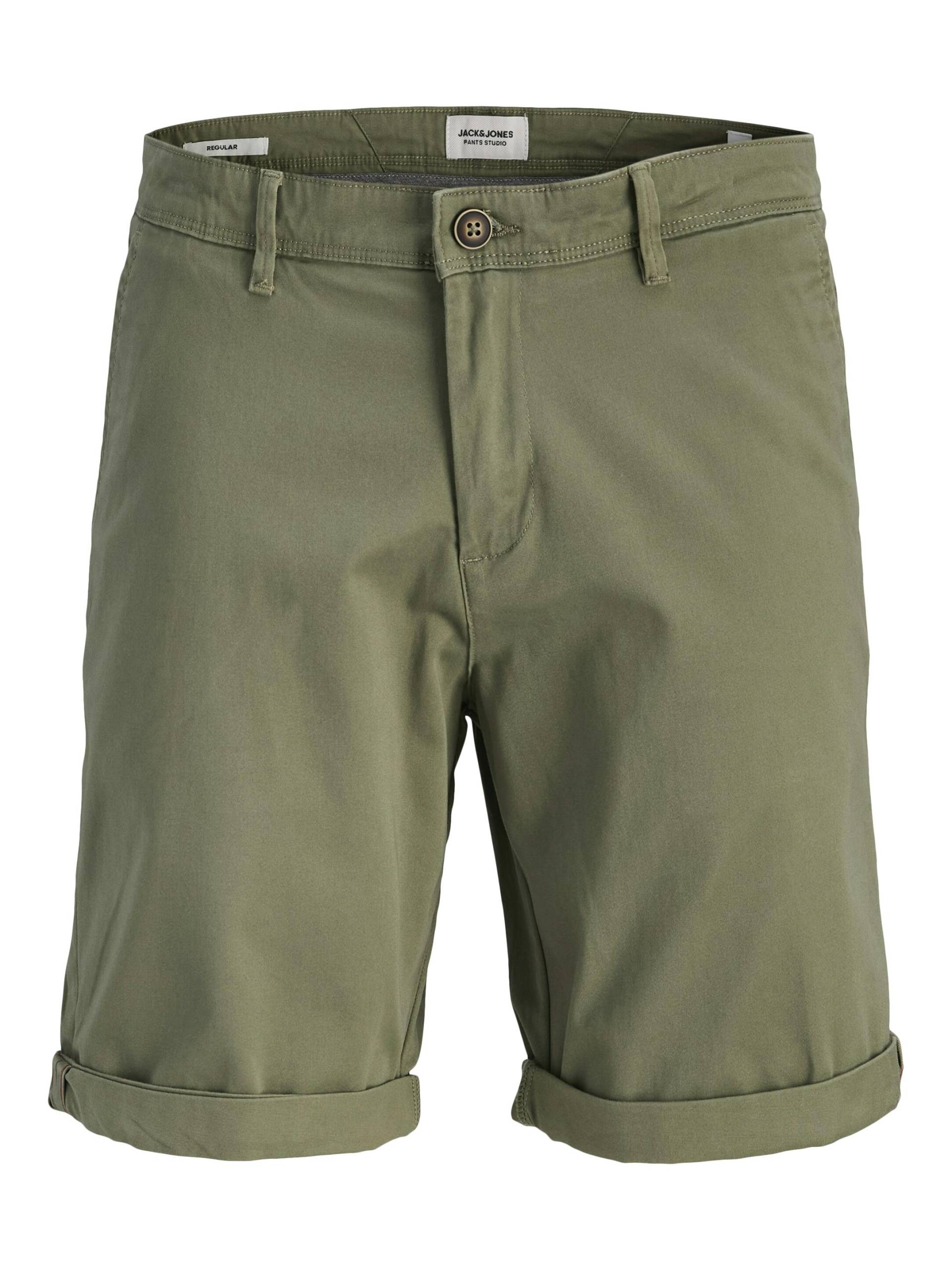 JACK&JONES - JPSTBOWIE SHORTS SOLID SRT SN deep lichen green - Gr. - M von JACK&JONES
