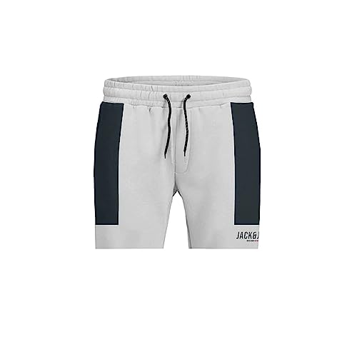 Jack & Jones JPSTDAN BLOKING 12228098 Herren-Sportshorts Weiß, Größe M von JACK & JONES