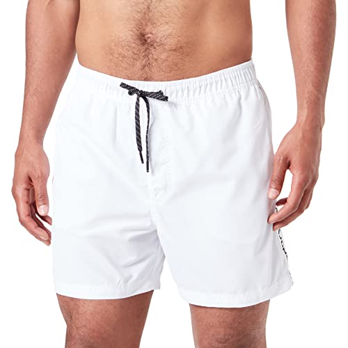 JACK & JONES JPSTFIJI JJBASIC Tape Swimshorts LYR,White/Detail:white Tape,XL von JACK & JONES