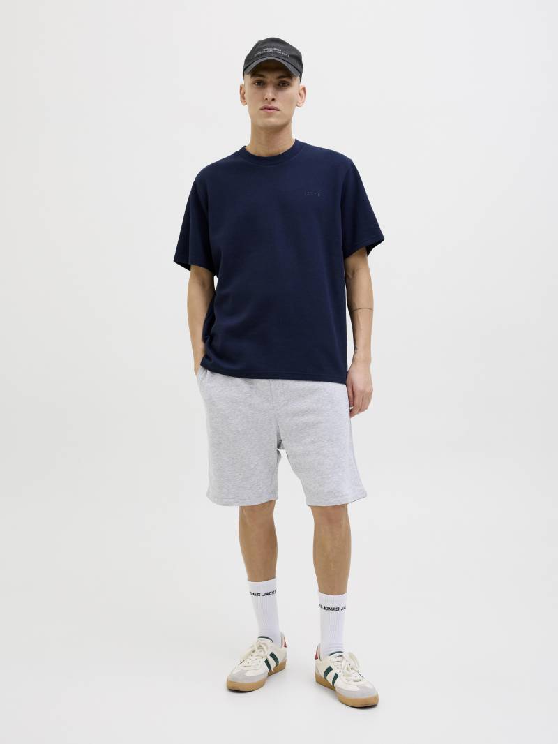 JACK&JONES - JPSTGORDON BRADLEY SWEAT SHORTS MID NOOS light grey melange - Gr. - XS von JACK&JONES