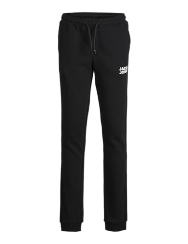 JACK & JONES Jungen Jpstgordon Jjnewsoft Sweat Pant Noos Mni Jogginghose, Schwarz,122 von JACK & JONES