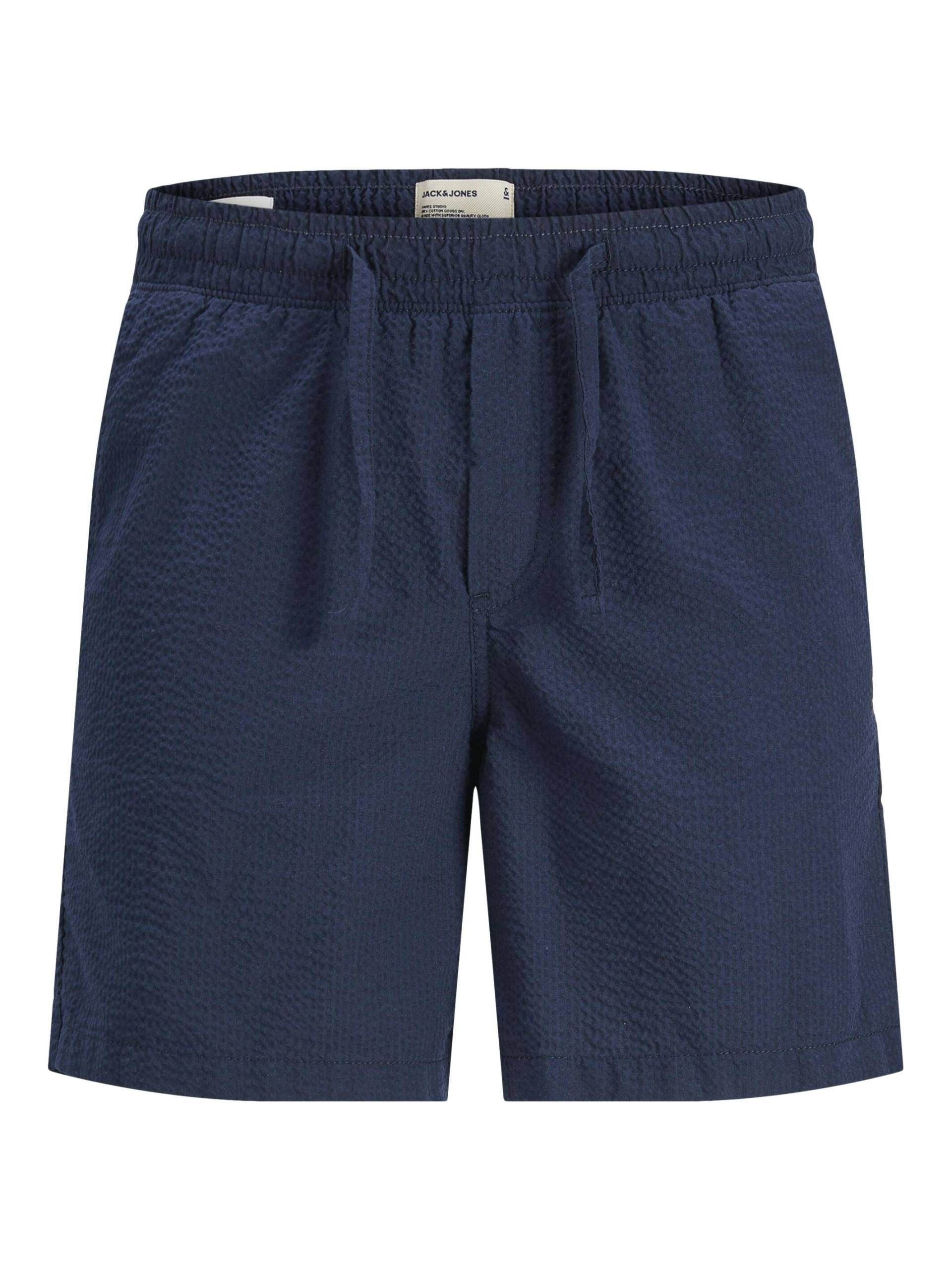 JACK&JONES - JPSTJEFF JJJOGGER SEERSUCKER DEK SN navy blazer - Gr. - S von JACK&JONES